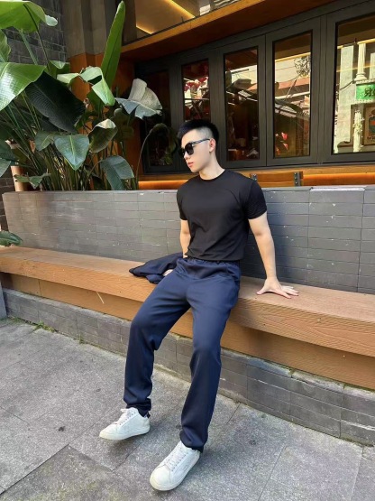 PRADA 三角布標套裝長褲