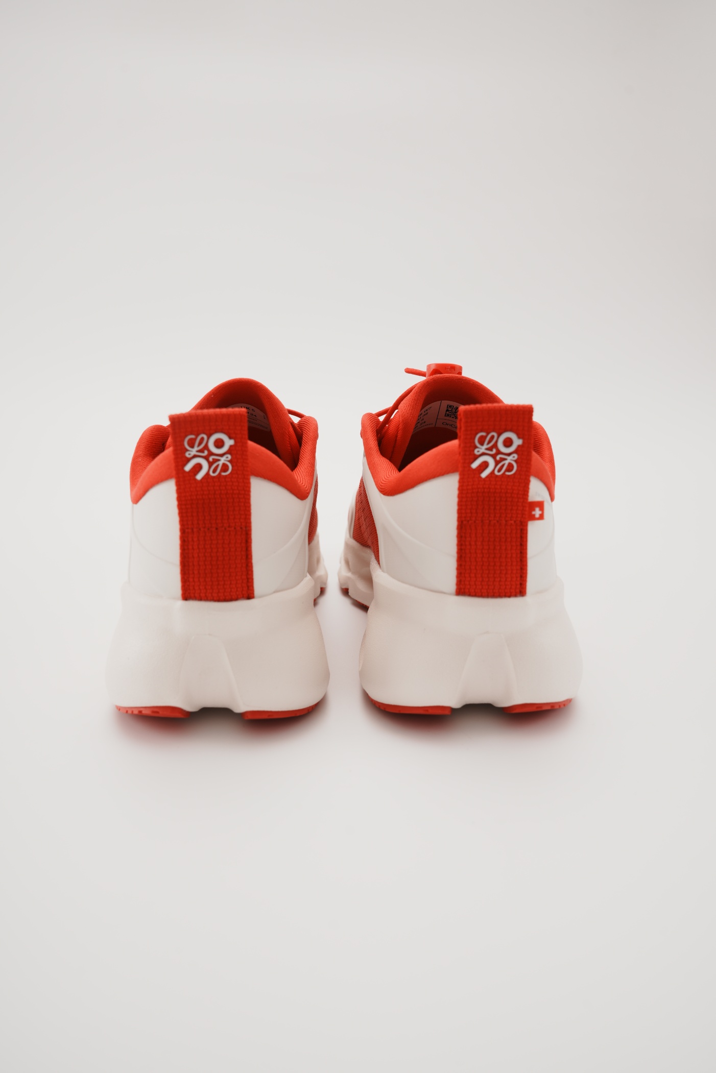 LOEWE X ON 昂跑 Cloudsolo 白紅 舒適跑步鞋 （女款）