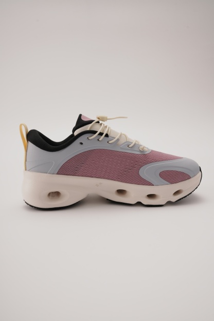 LOEWE X ON 昂跑 Cloudsolo 白粉紫 舒適跑步鞋 （女款）