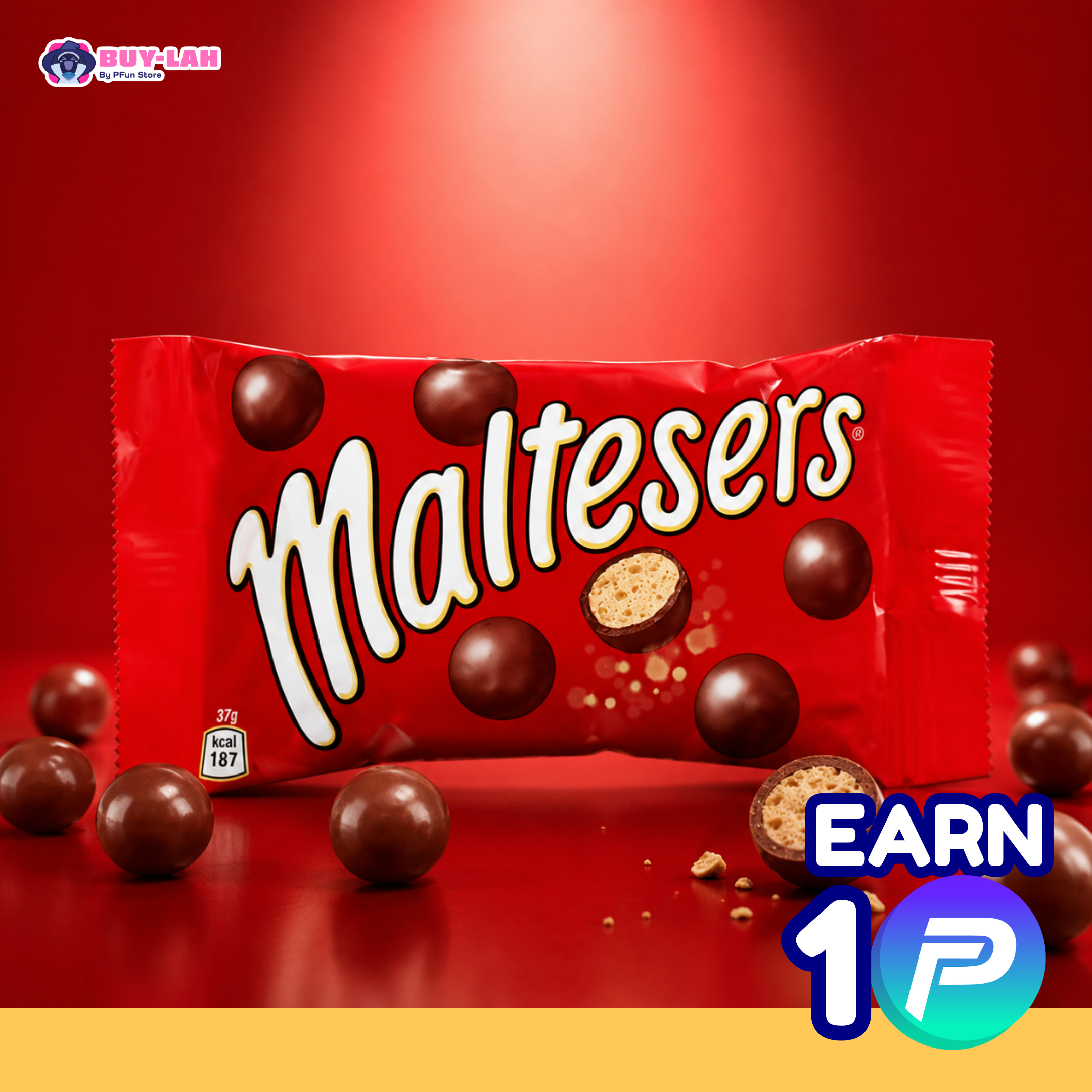  Maltesers Milk Chocolate Malt Balls 37g