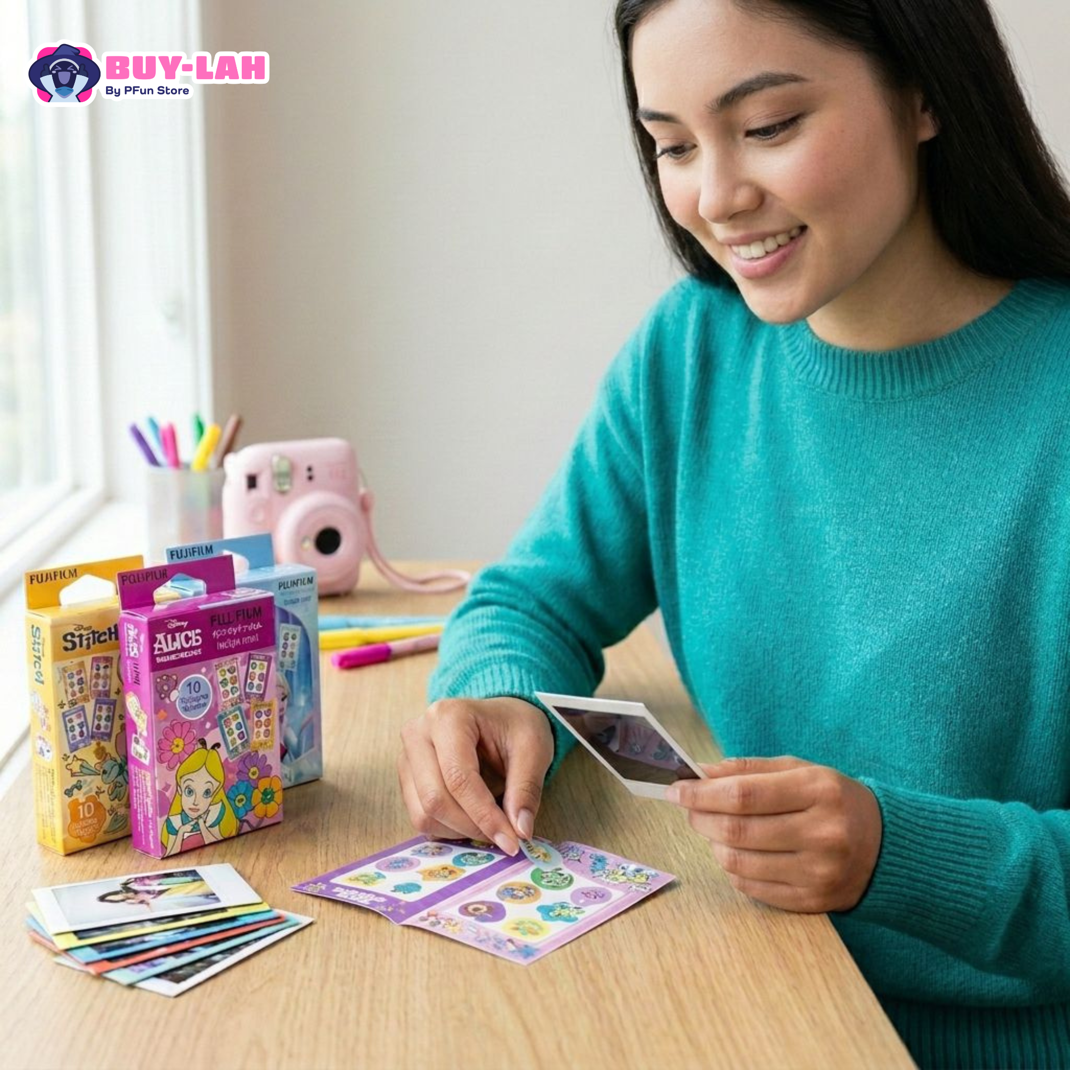 📸  Buy-Lah Exclusive Instax™ Blind Box  2 Random Cartoon Films (No Duplicates)