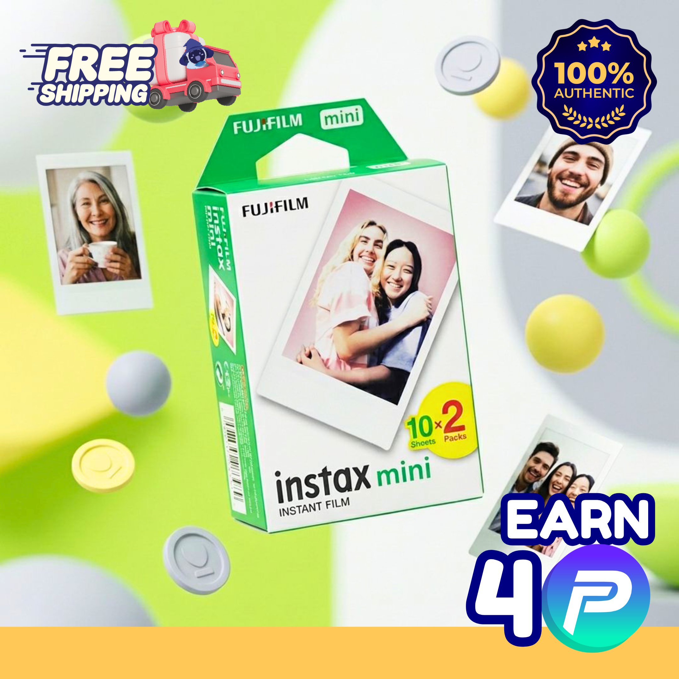 📸 instax™ mini Instant Film – 2 Packs Value Deal 🎉| Expiry: Jan 2028  — Free Shipping