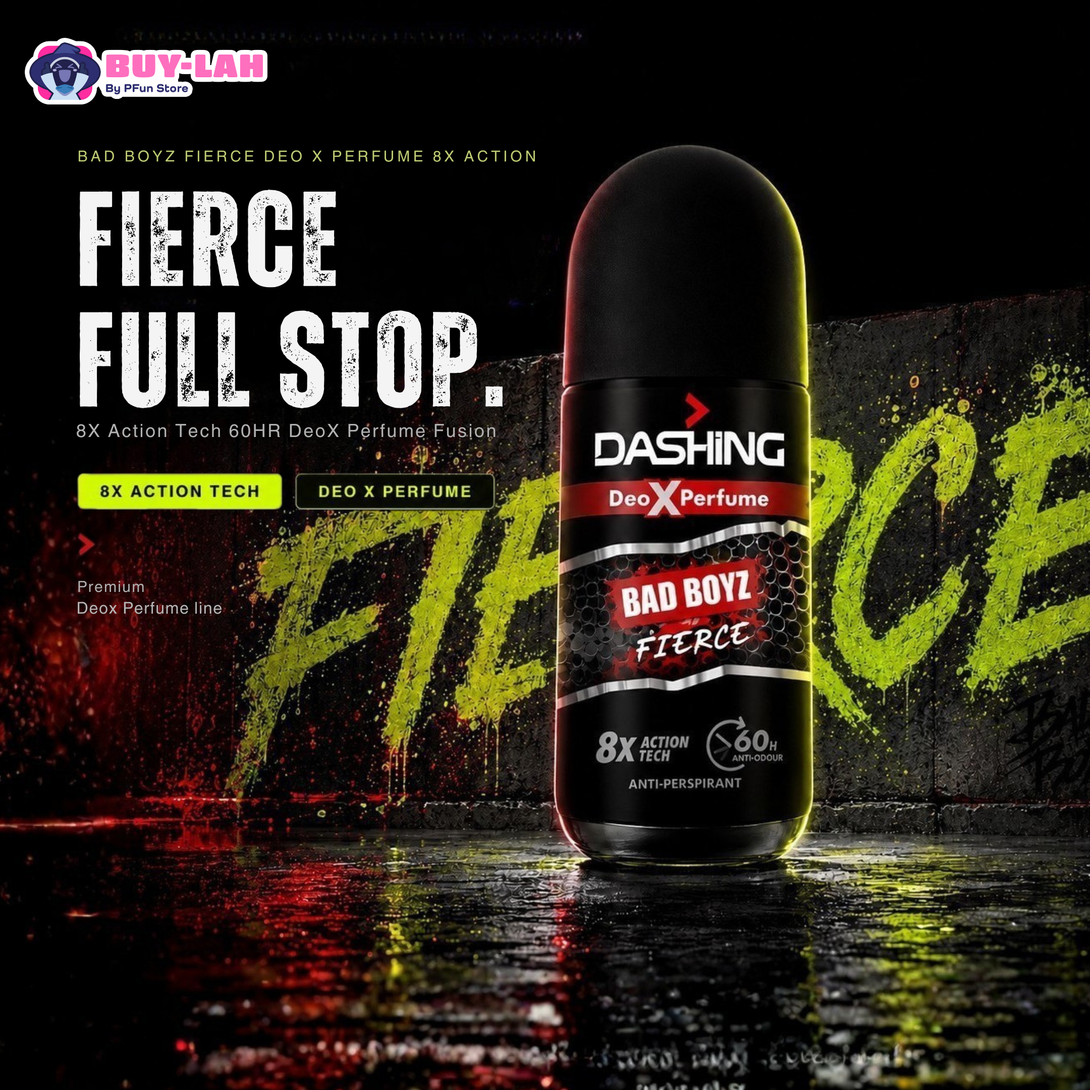 Dashing Anti-Perspirant Deodorant Roll-On 6-in-1 60HR  | 2nd Item 50% Off