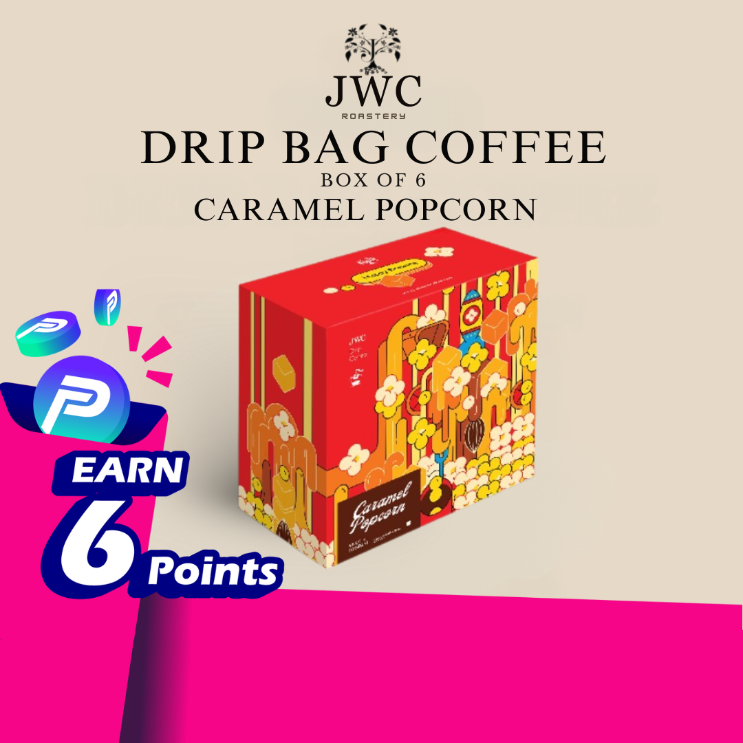 JWC Drip Coffee Box Caramel & Popcorn (Vacuum Pack With Nitrogen/100% Arabica)