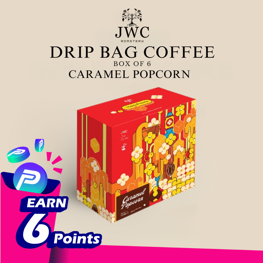 JWC Drip Coffee Box Caramel & Popcorn (Vacuum Pack With Nitrogen/100% Arabica)