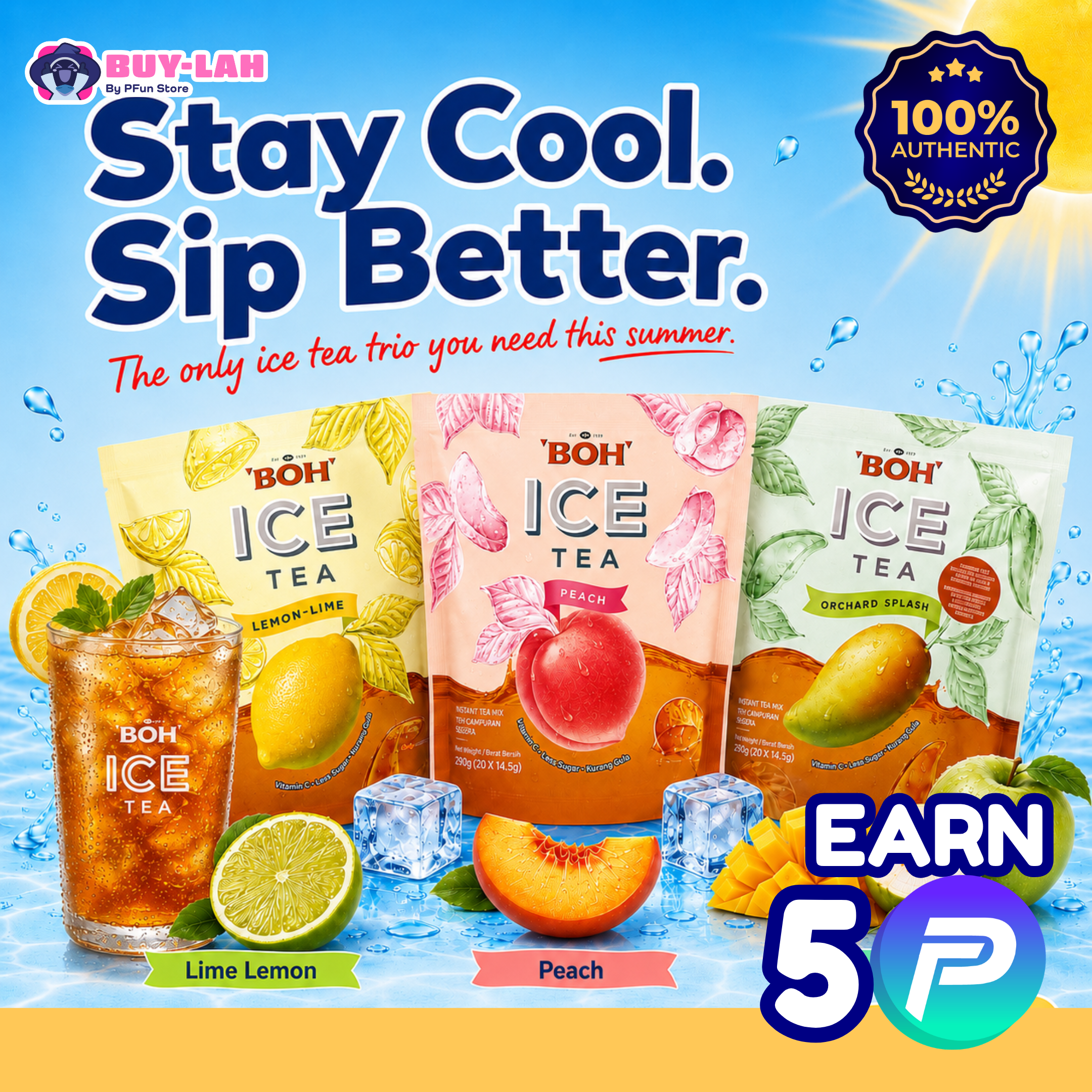  BOH Summer Chill Iced Tea Bundle — Mix & Match Any 3 Packs 