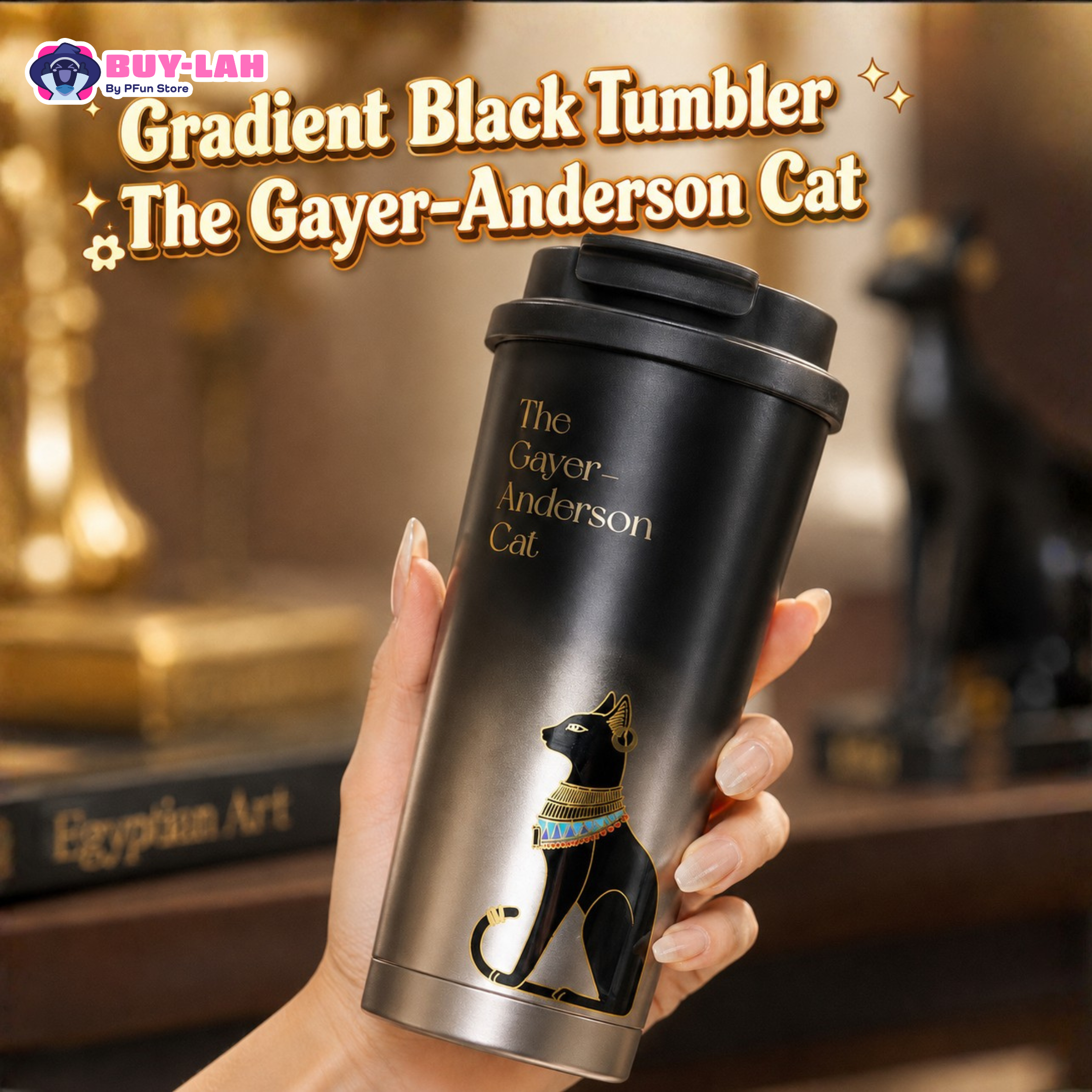 British Museum — The Gayer-Anderson Cat Insulated Tumbler 
