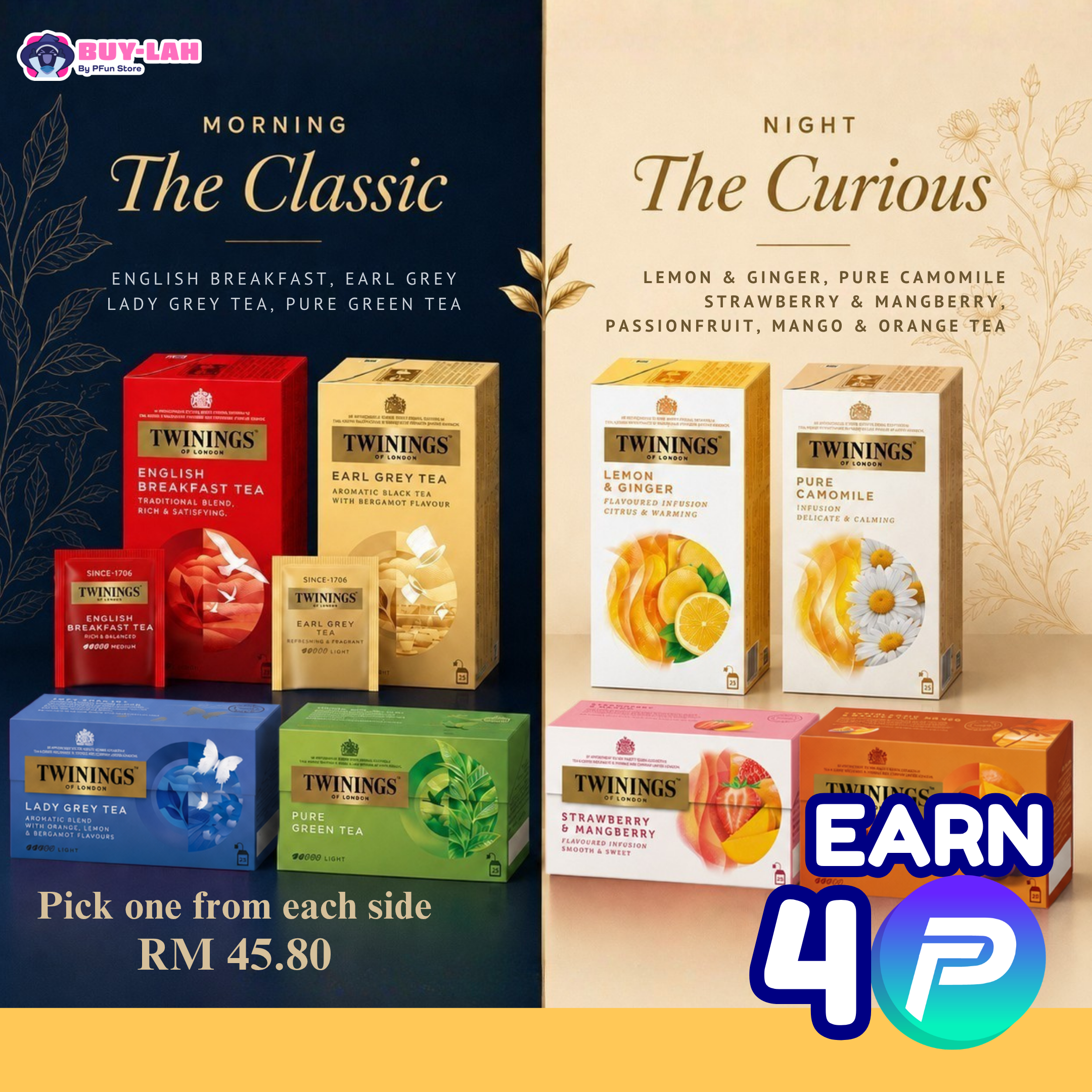 Twinings of London —The Classic + The Curious Set