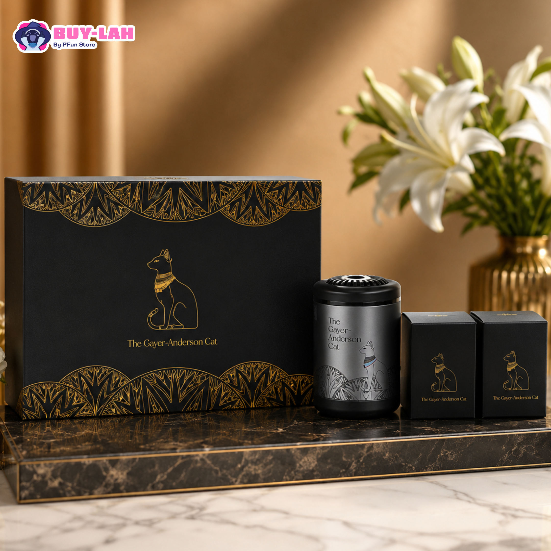 British Museum × Anderson's Cat — Men's Solid Wax Car Aromatherapy