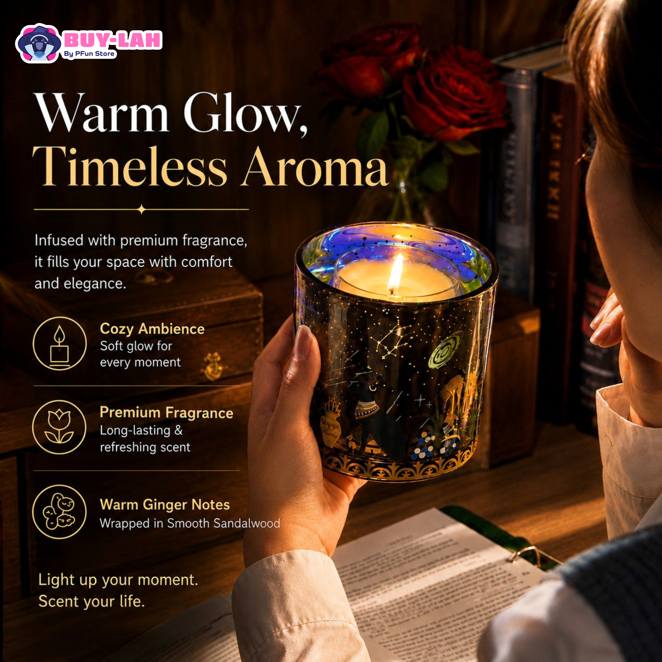 British Museum — Jelly Scented Candle Ambiance Lamp