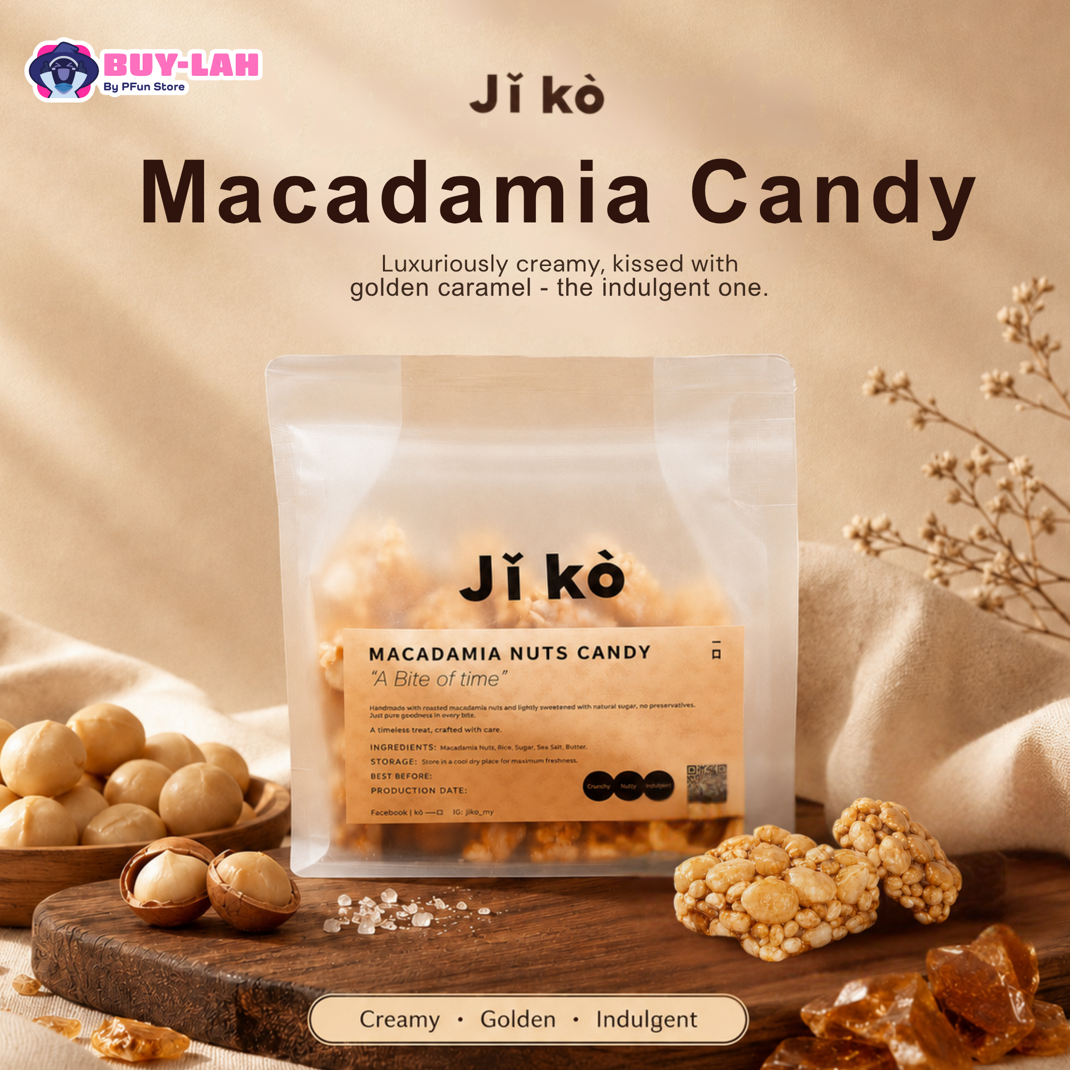 Jǐ kò Nut Candy — Mix & Match Two Pack Bundle  (Pick Any 2 Flavours) 