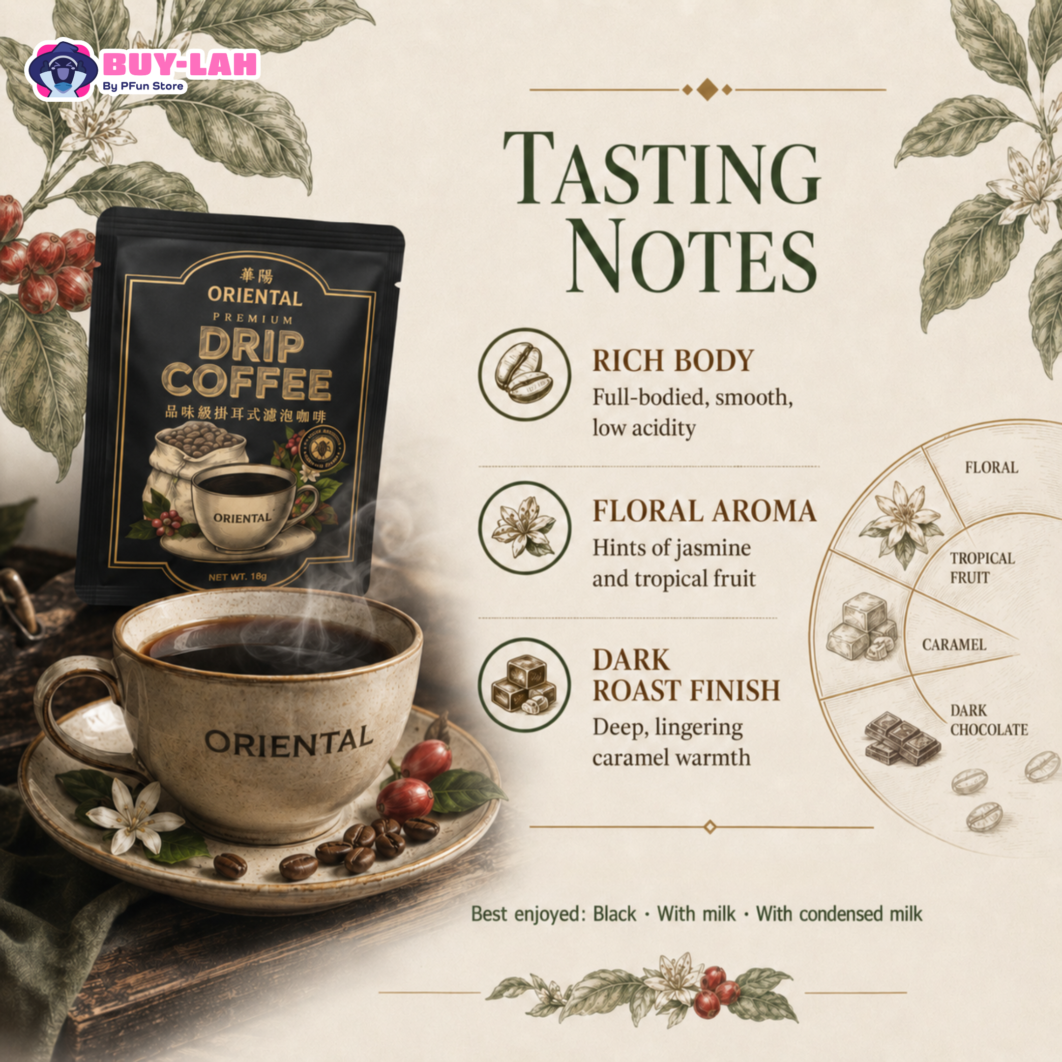 Oriental Kopi Drip |  Kopi Istimewa Dan Aromatik 