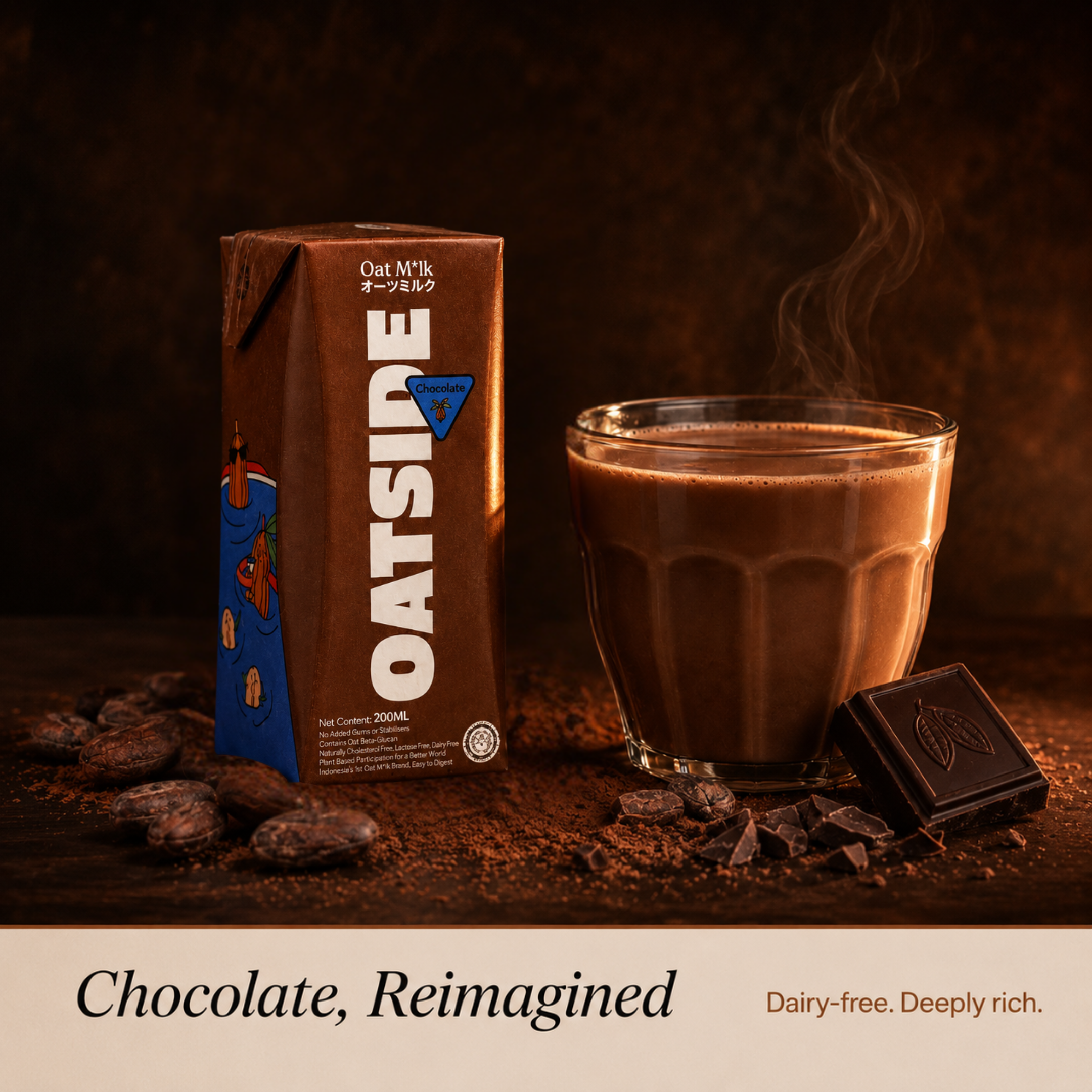 OATSIDE Oat M*lk 200ml — Mix & Match Any 3 Packs Bundle (Original Barista Blend / Chocolate) 