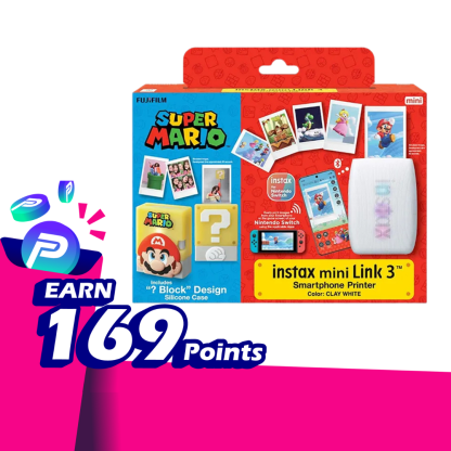 Fujifilm Instax Mini Link 3™ Super Mario " ? Block " Smartphone Printer Set