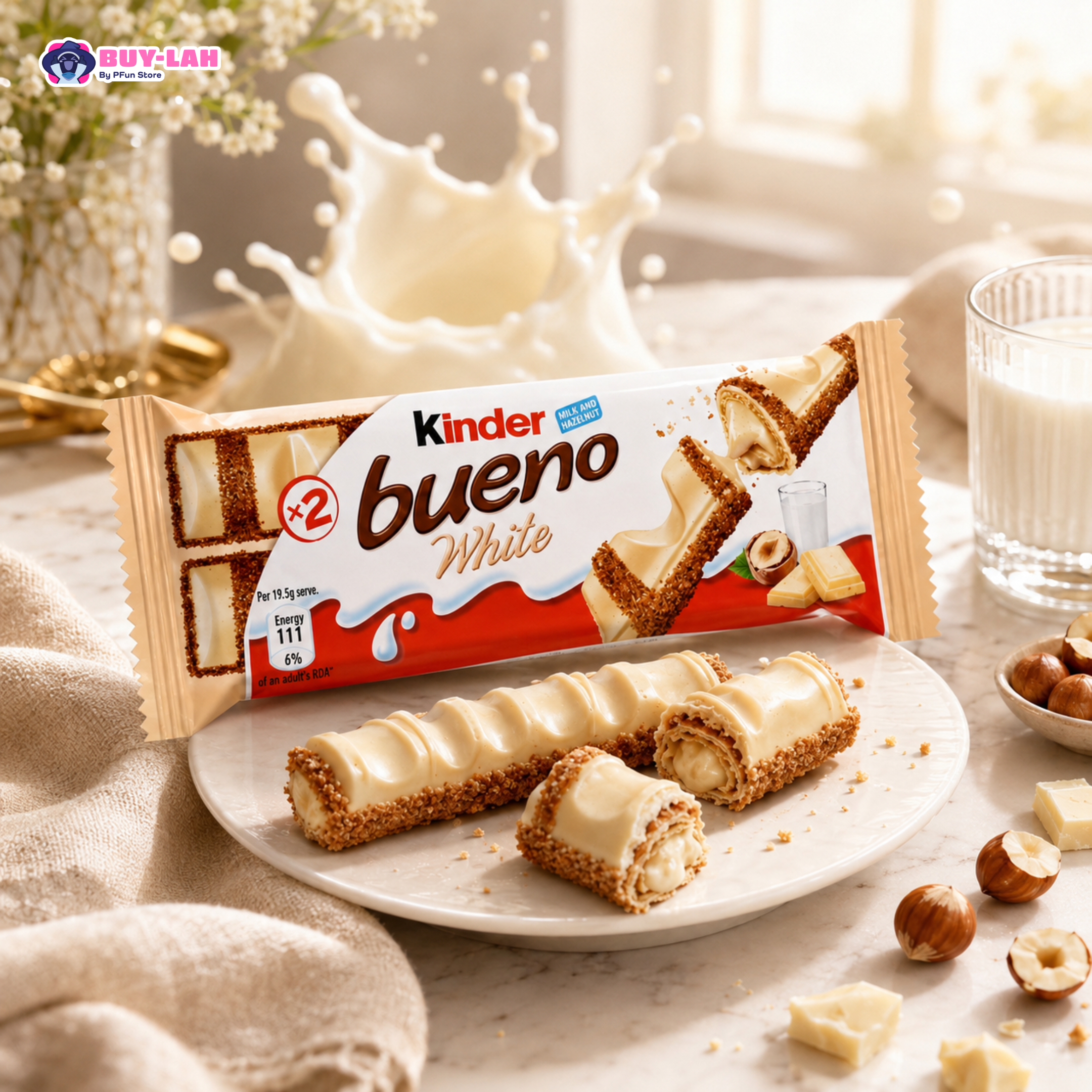 Kinder Bueno White Chocolate Bar  (39g)