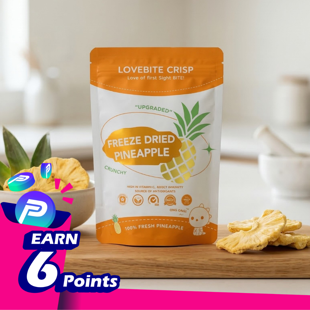 LoveBite Crisp Freeze Dried Pineapple [40g]
