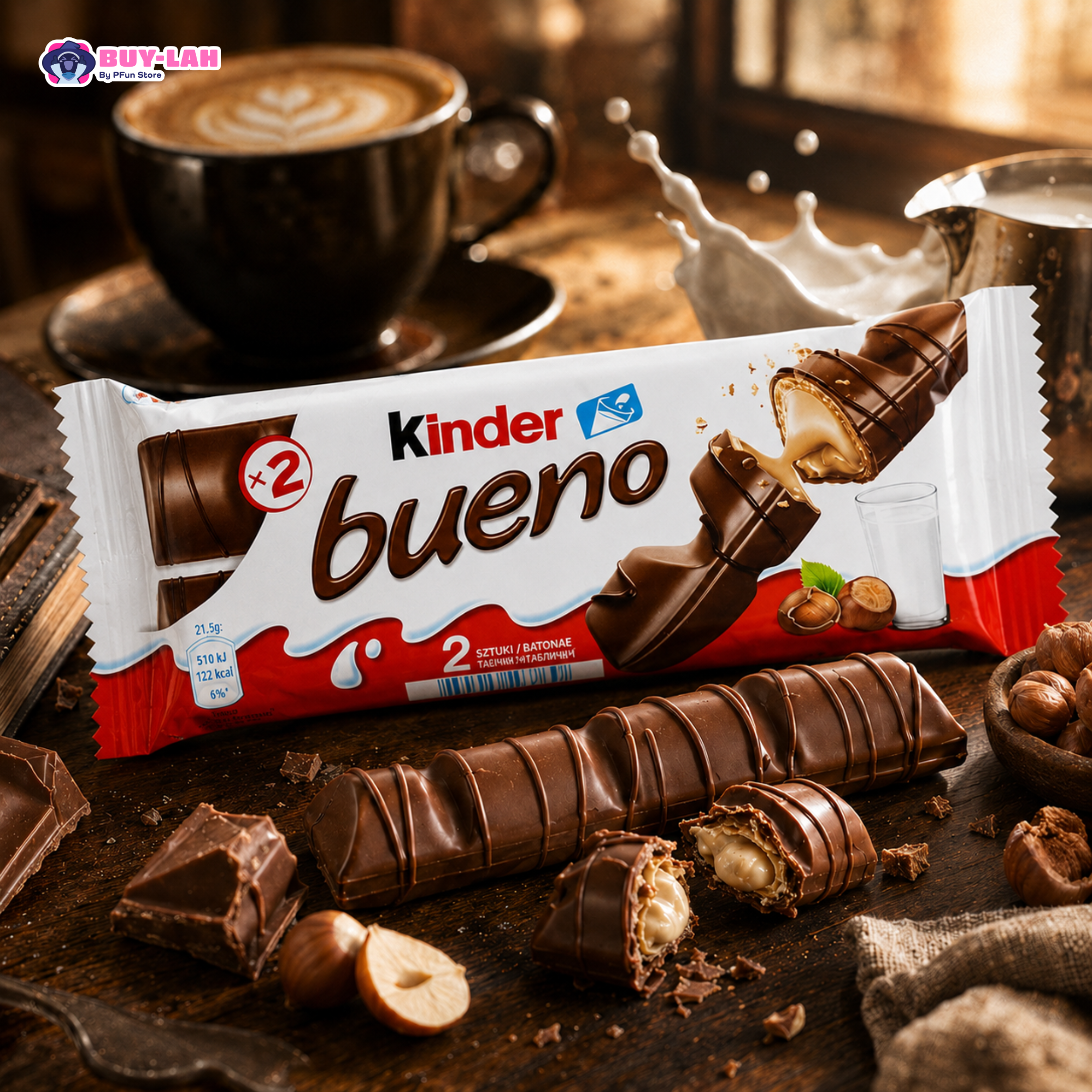 Kinder Bueno Milk Chocolate Bar  (43g)