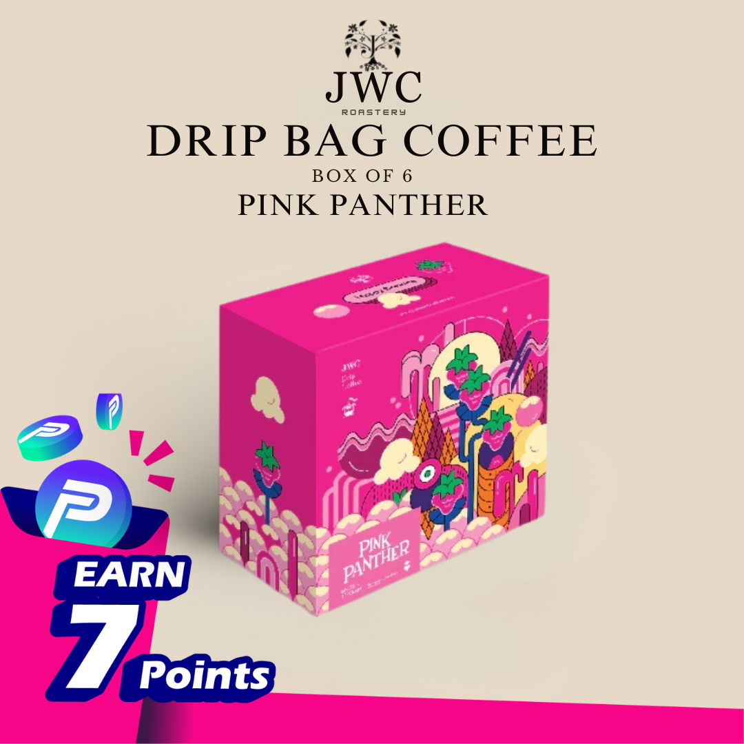 JWC Drip Coffee Box Pink Panther (Vacuum Pack With Nitrogen/100% Arabica/Colombia Coffee)