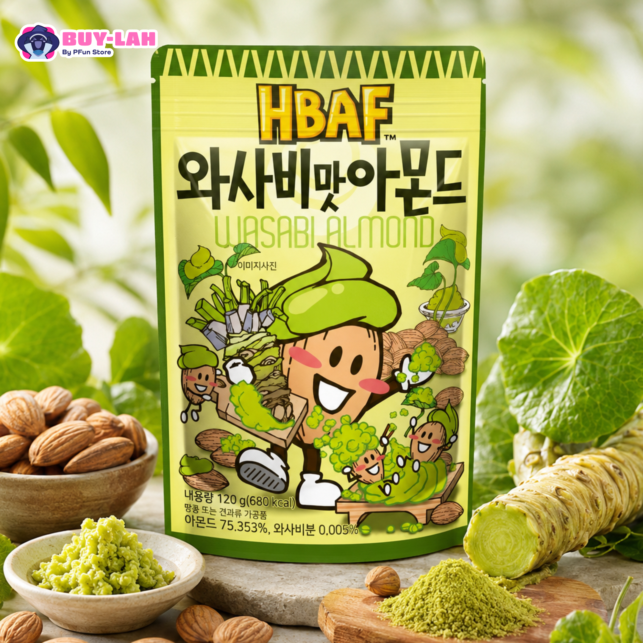 HBAF Wasabi Almond (120g)