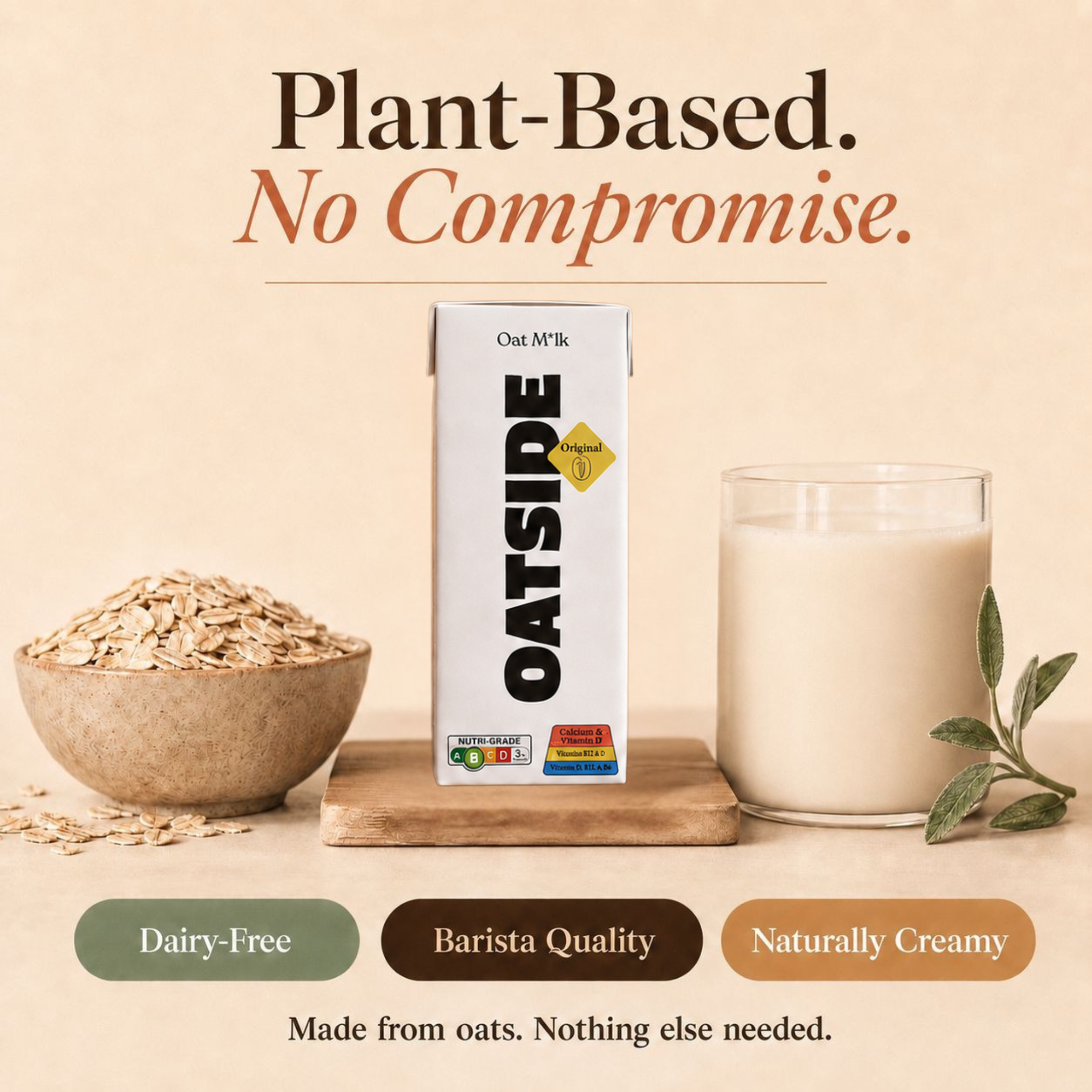 OATSIDE Oat M*lk 4-Pack Bundle — 2 x Original 180mL + 2 x Chocolate 200mL
