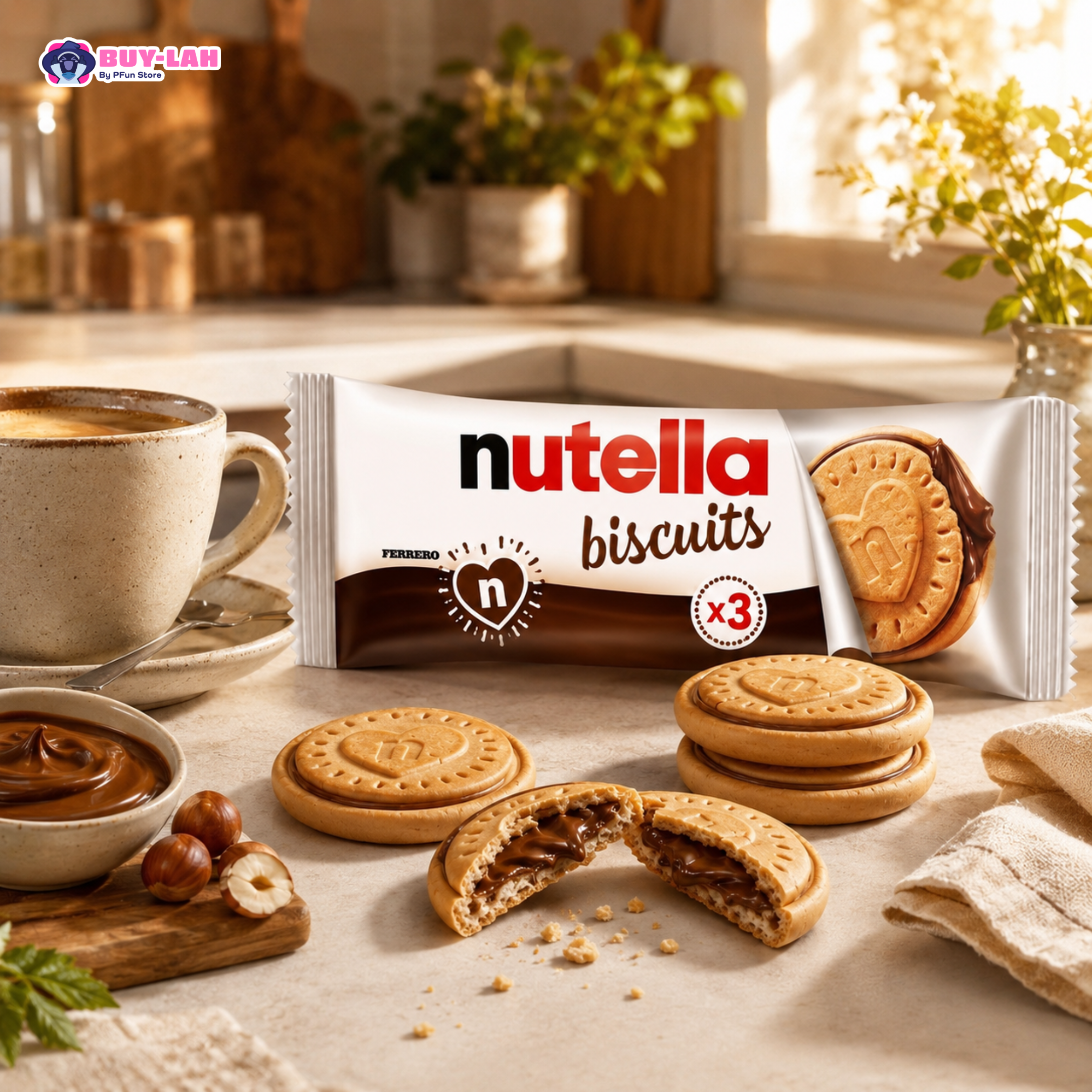 Nutella Biscuits by Ferrero — 3 Pieces Pack (41.4g)