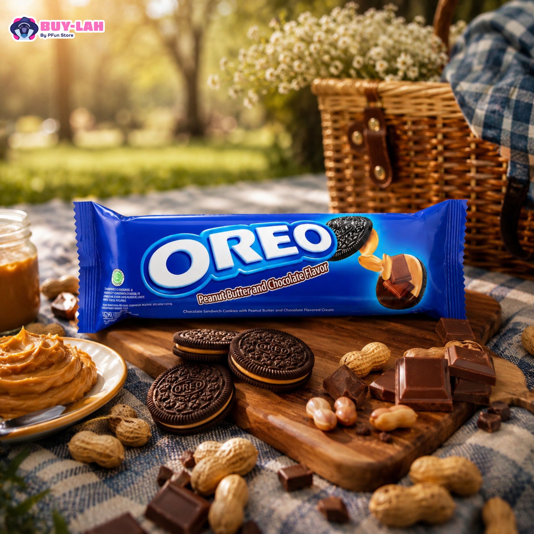 Oreo Peanut Butter Sandwich Cookies 110.4g