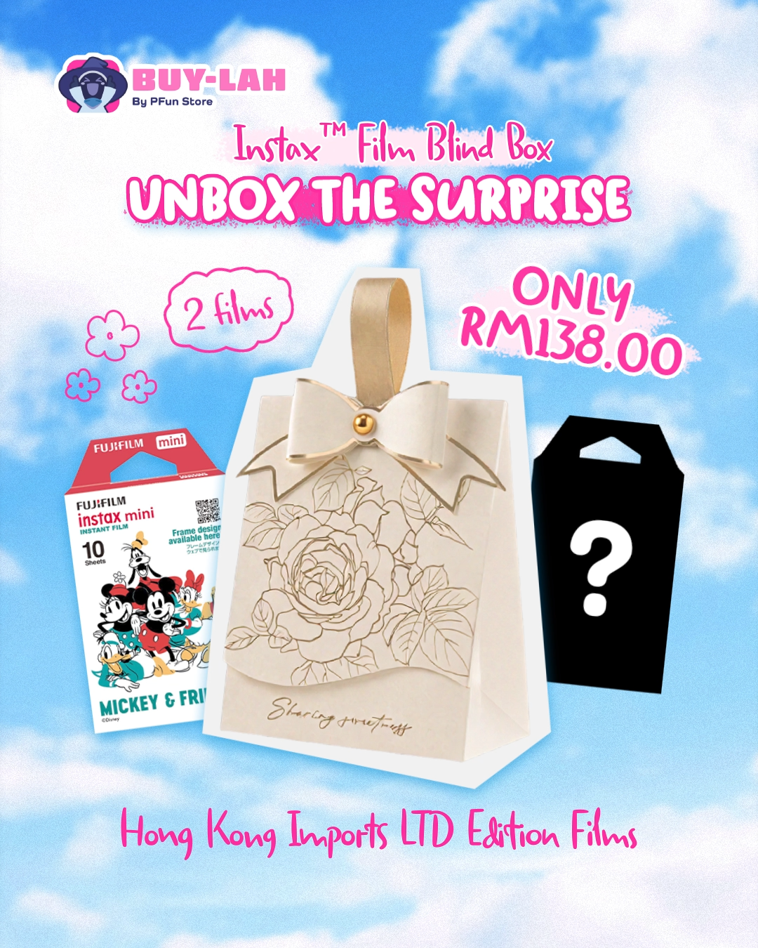 Instax™ Blind Box - 2 Random Cartoon Films  ✨ 