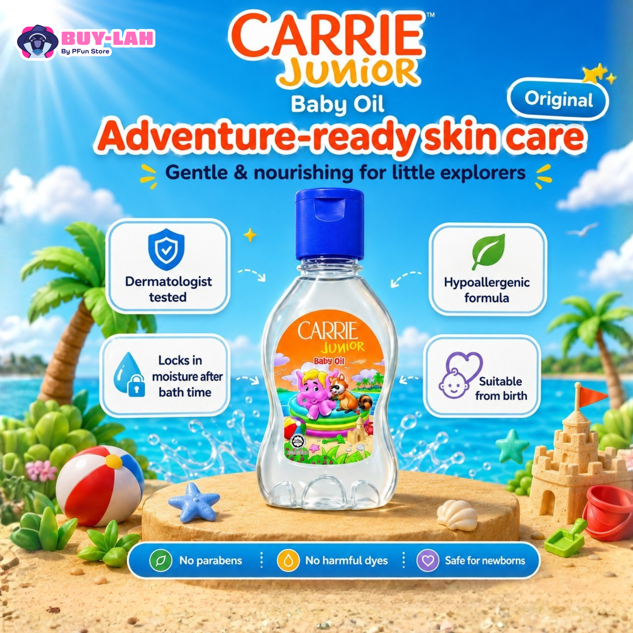 Carrie Junior Baby Oil