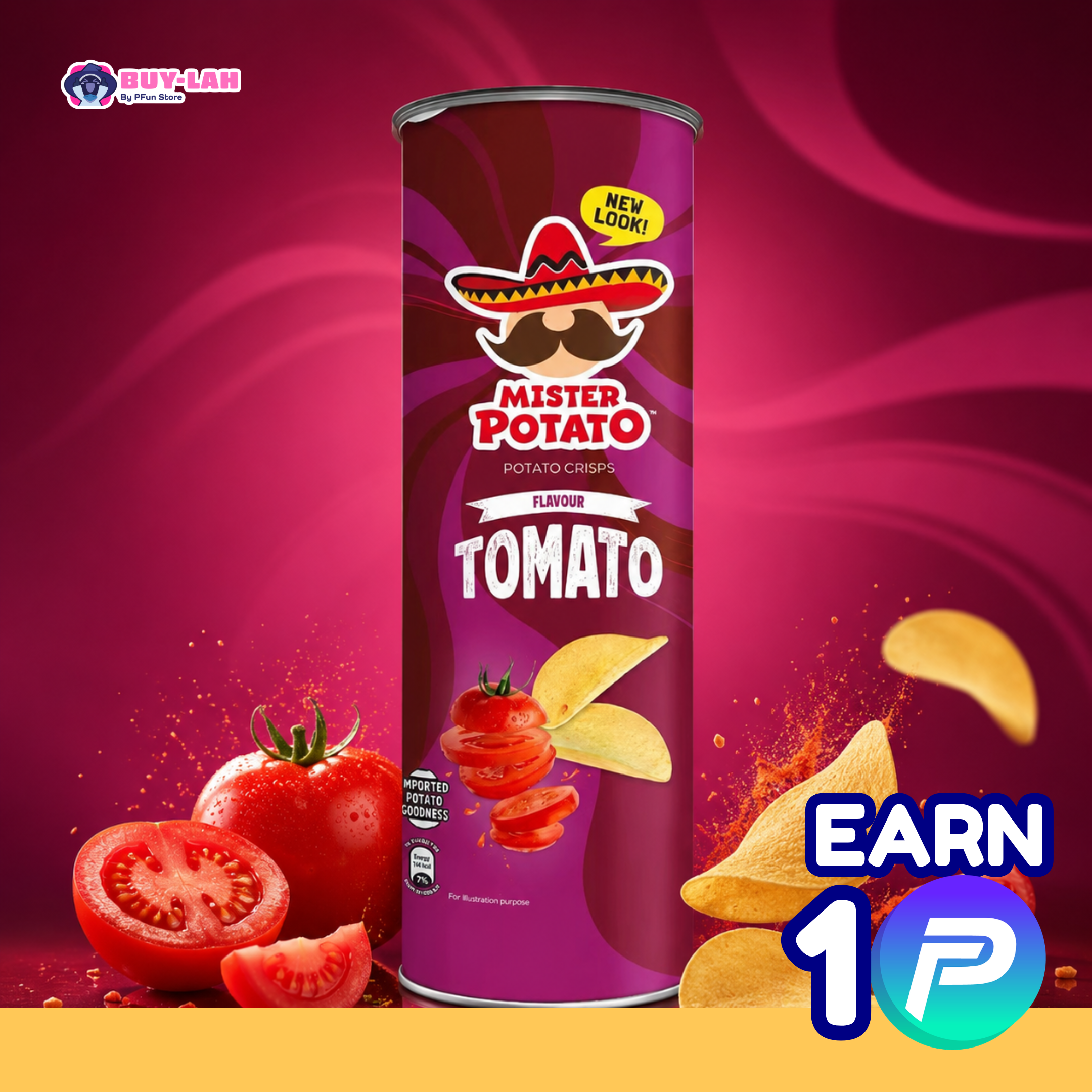  Mister Potato Crisps 125g — Tomato