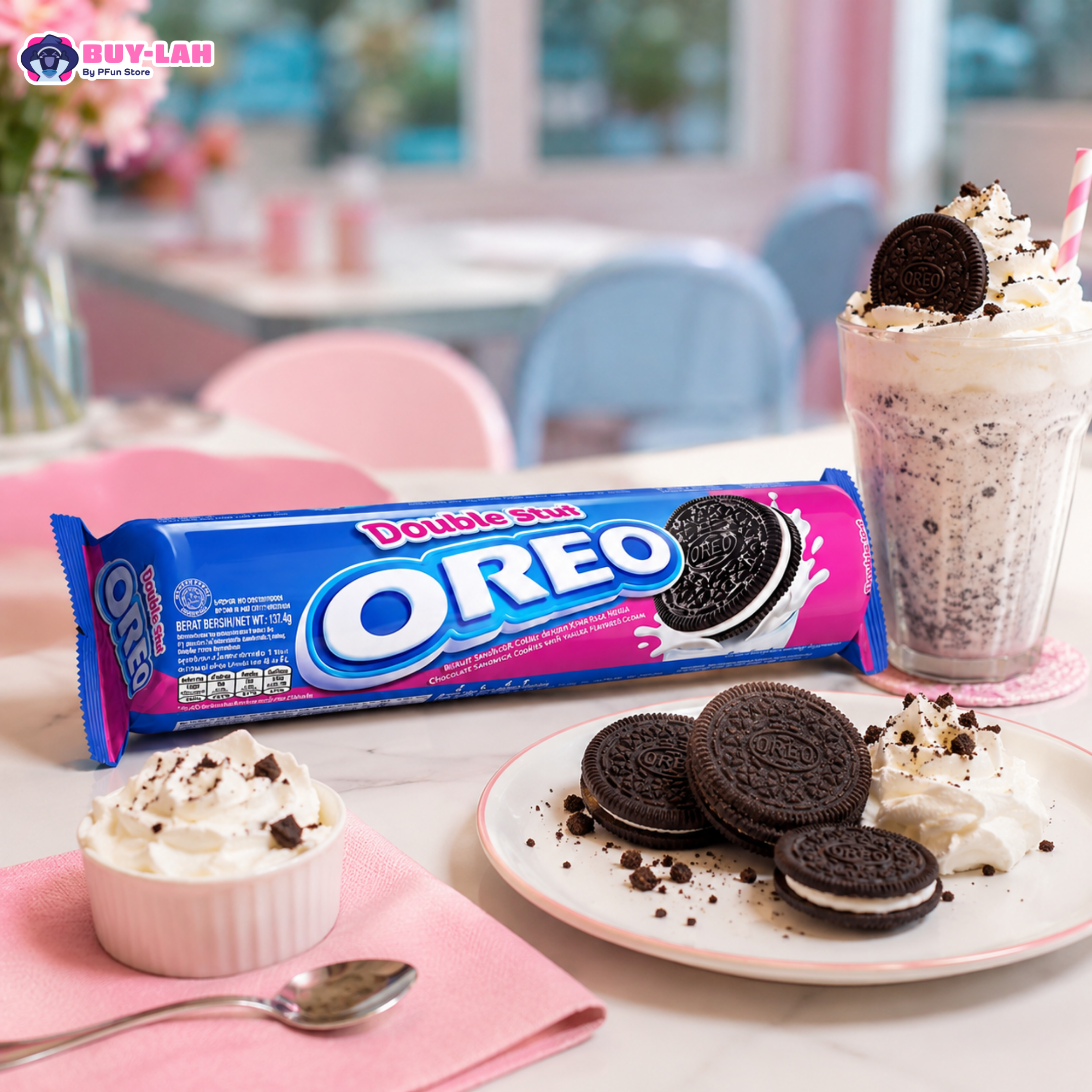 Oreo Double Stuf Sandwich Cookies 110.4g