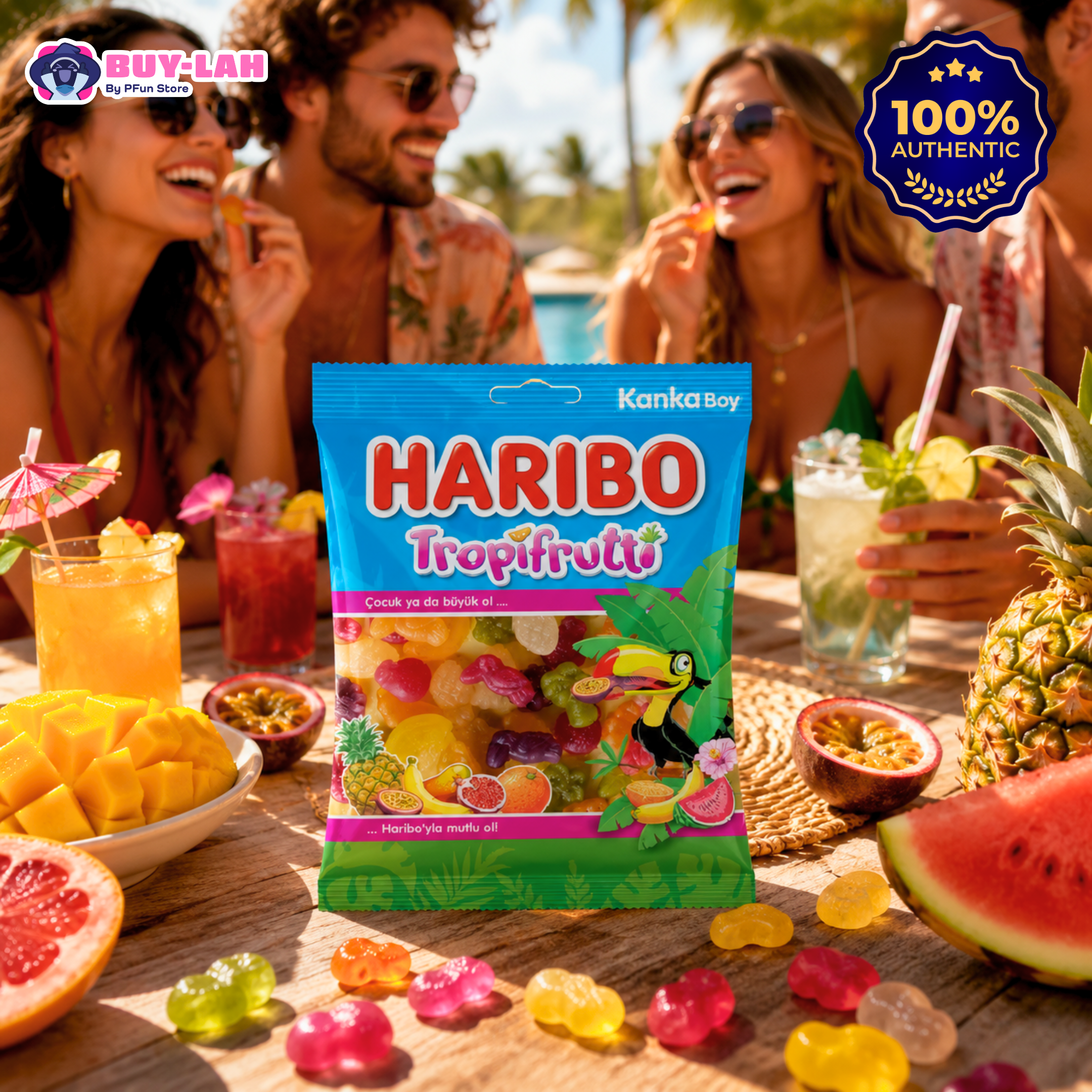 HARIBO Tropifruitti Gummy Candy — Tropical Fruit