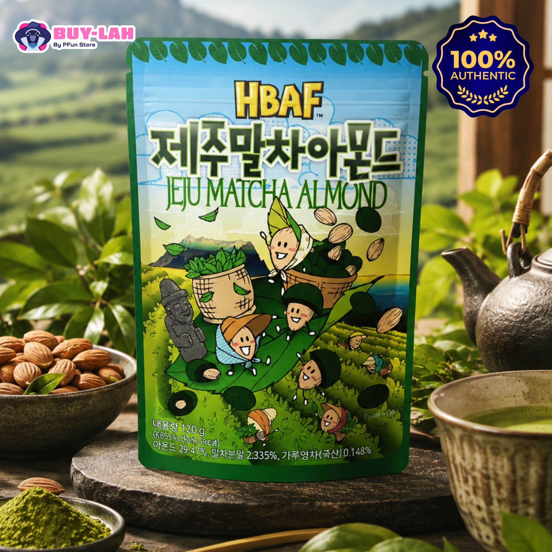  Jeju Matcha Almond ( 120g)