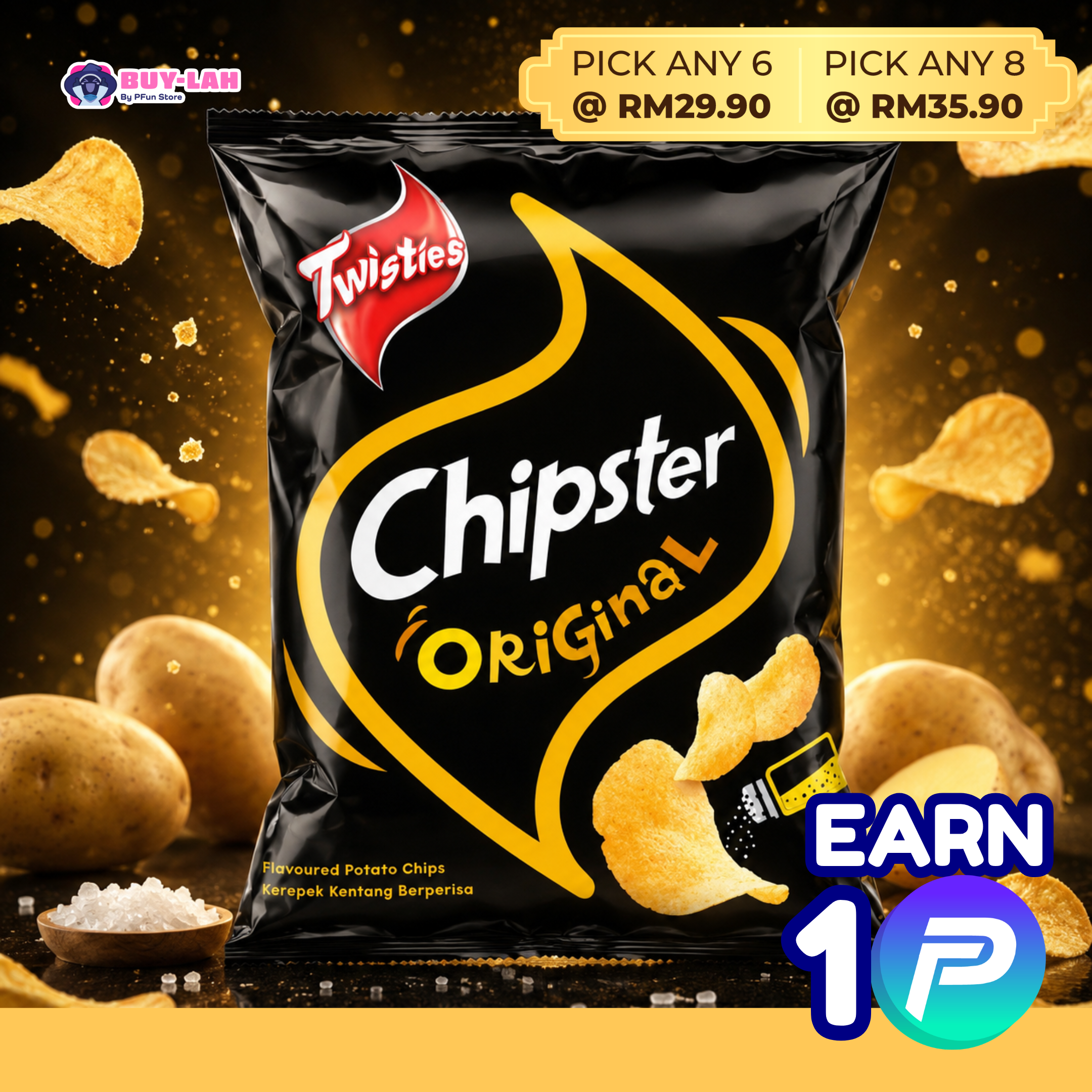 Twisties Chipster 60g — Original