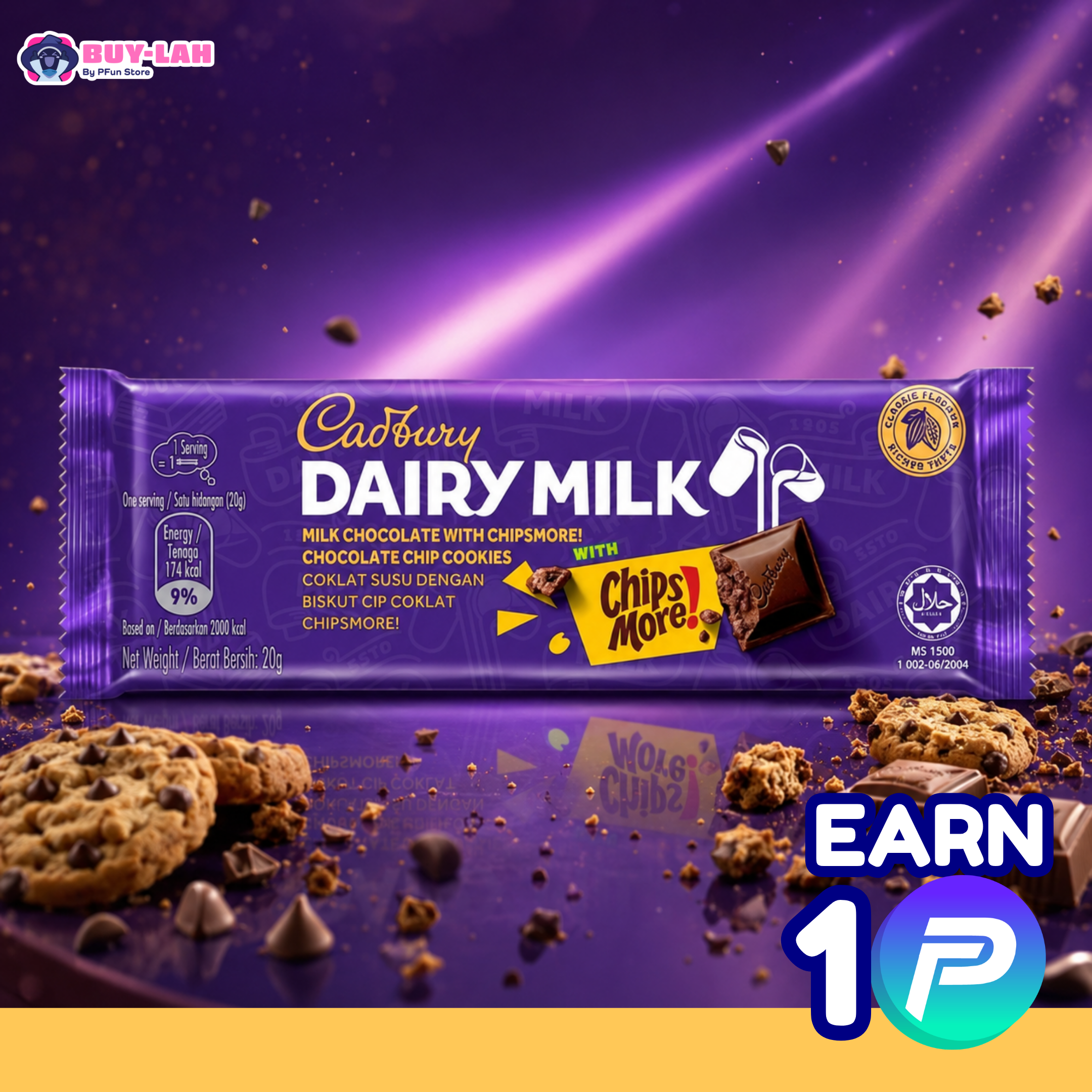 Cadbury Dairy Milk 34g — Chipsmore