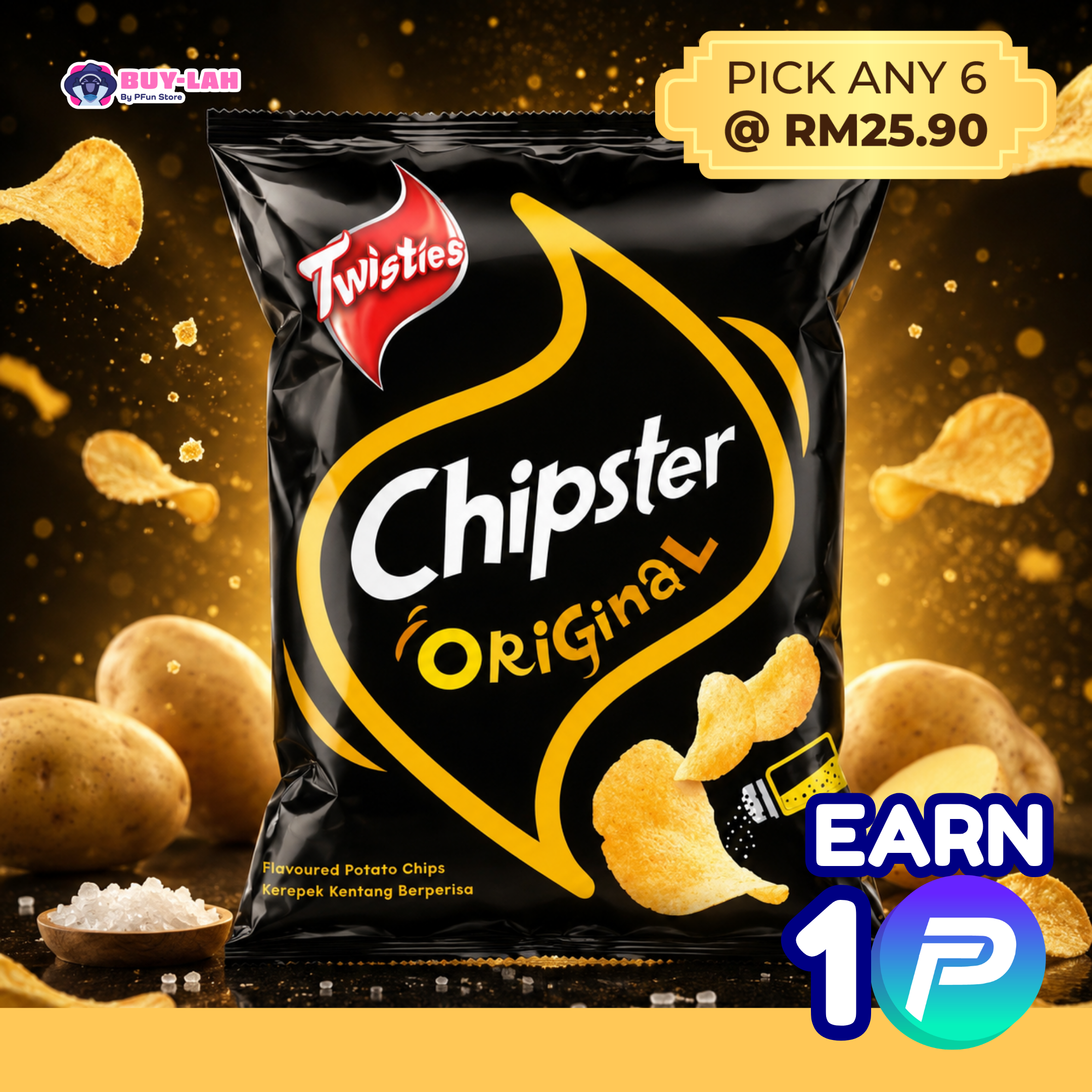  Twisties Chipster 60g — Original