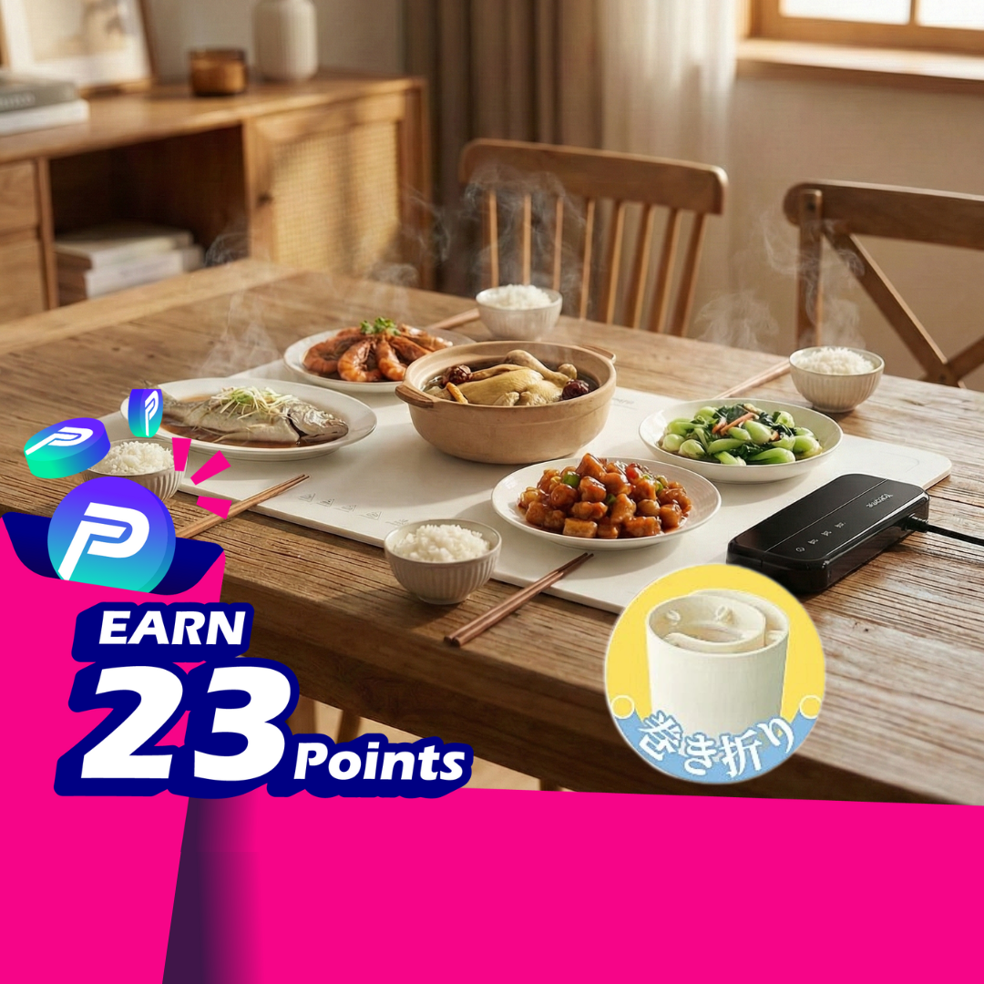 Japan Yohome BESTSELLER Foldable Rapid-Heat Food Warming Mat PRO｜Washable & Space-Saving