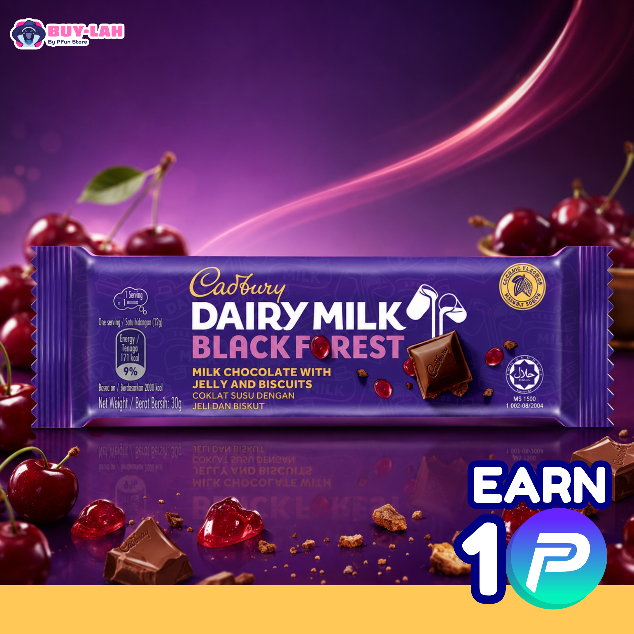 Cadbury Dairy Milk 34g — Black Forest