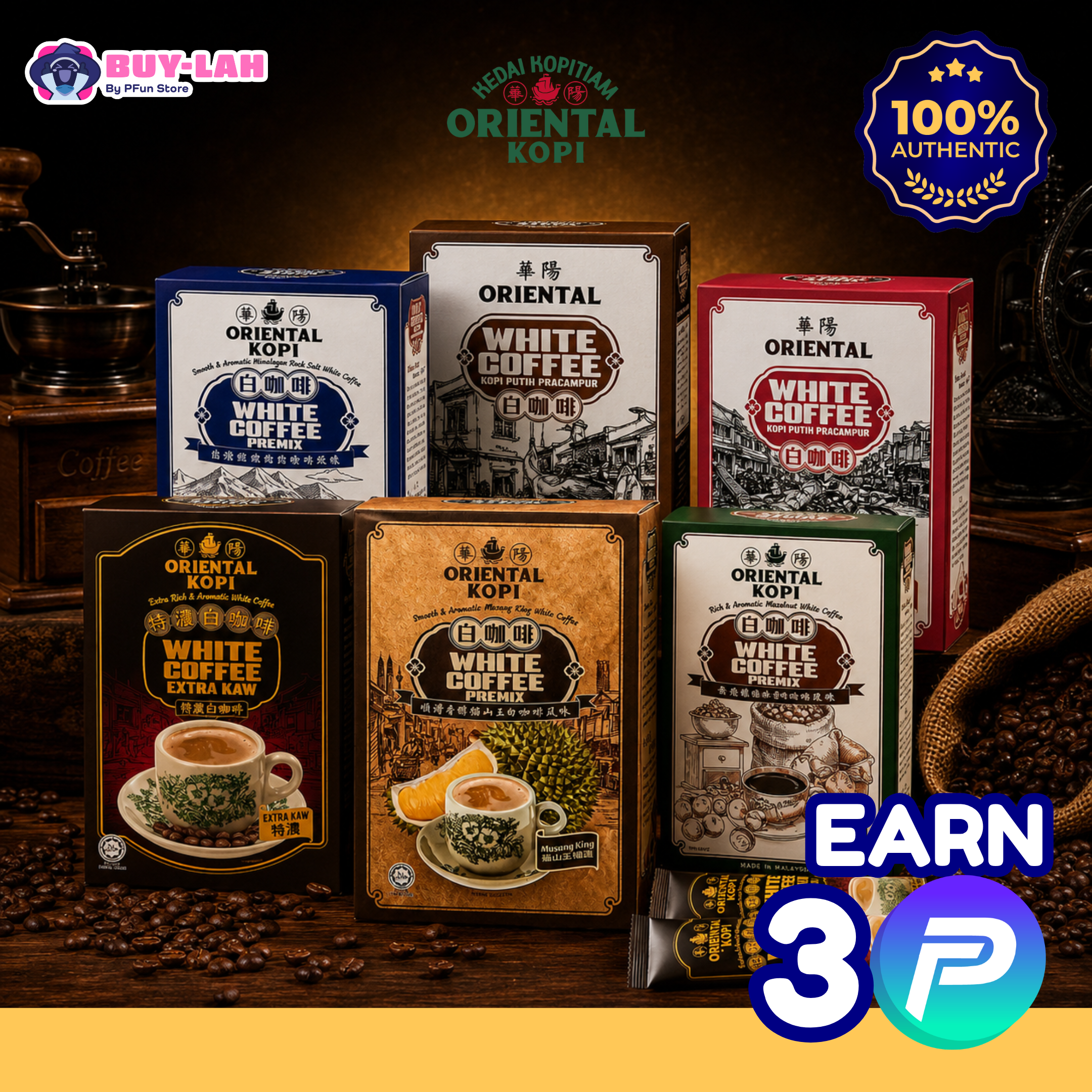 Oriental Kopi White Coffee Premix 