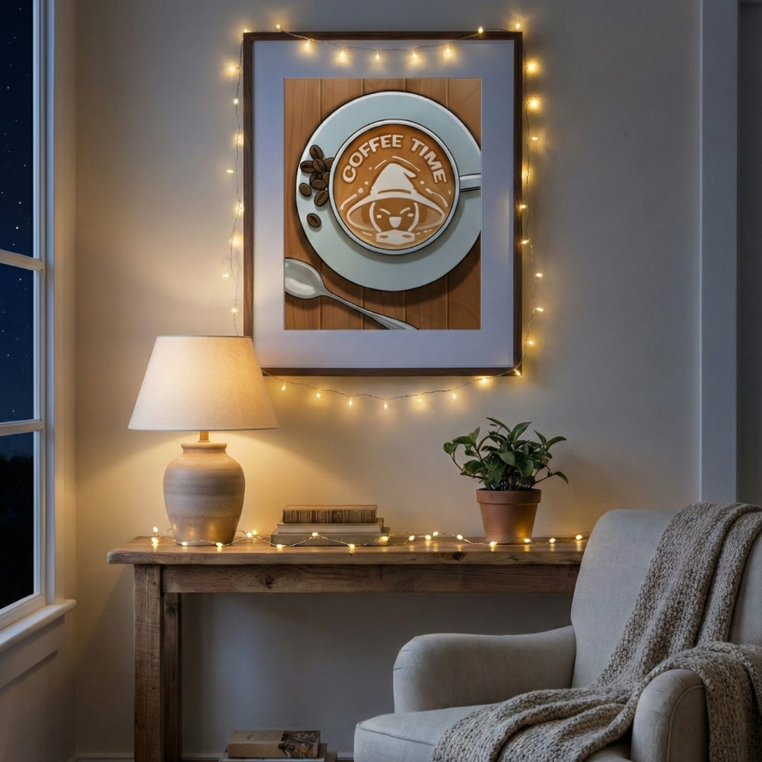 [Digital Download]Coffee time. Just breathe. ☕✨