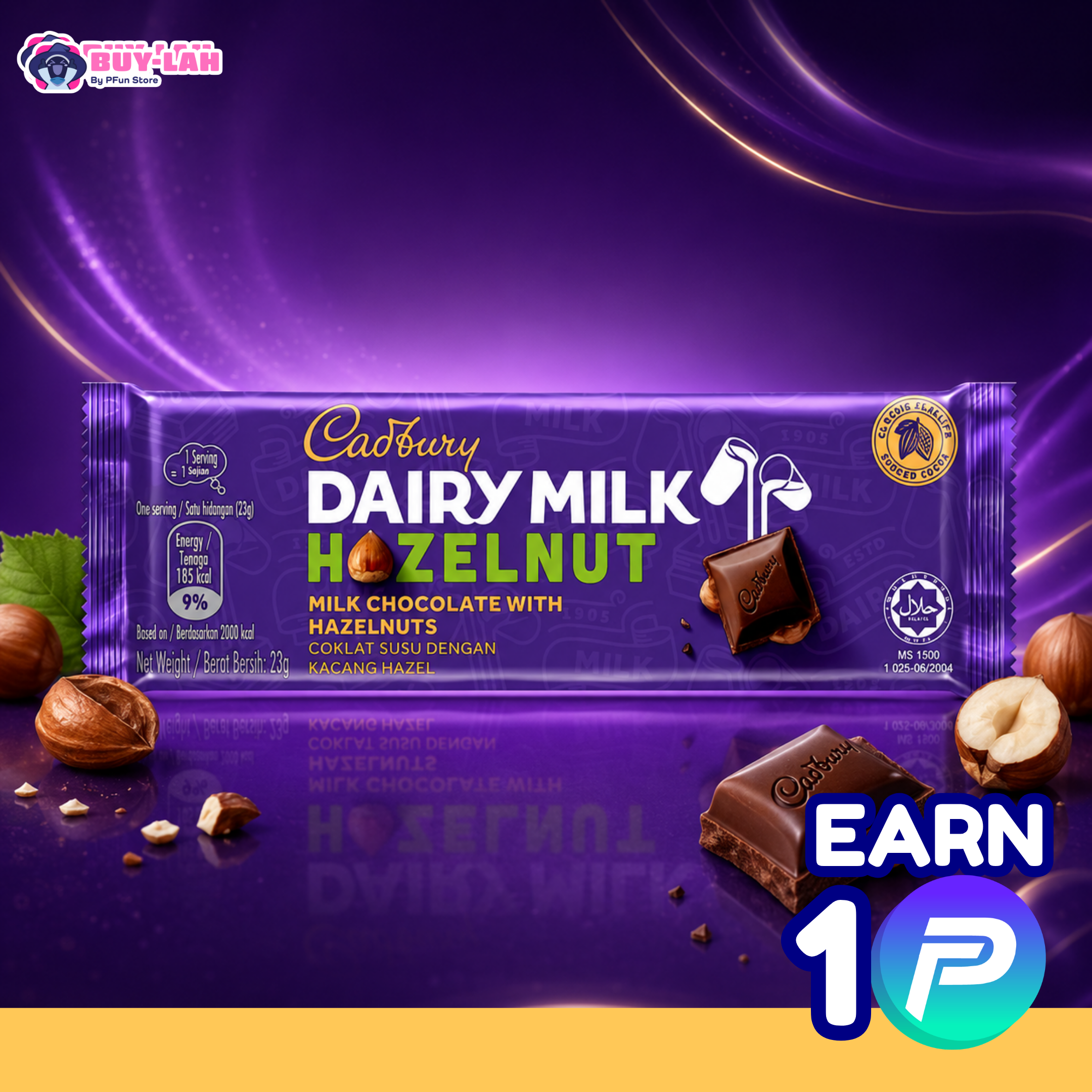 Cadbury Dairy Milk 34g — Hazelnut