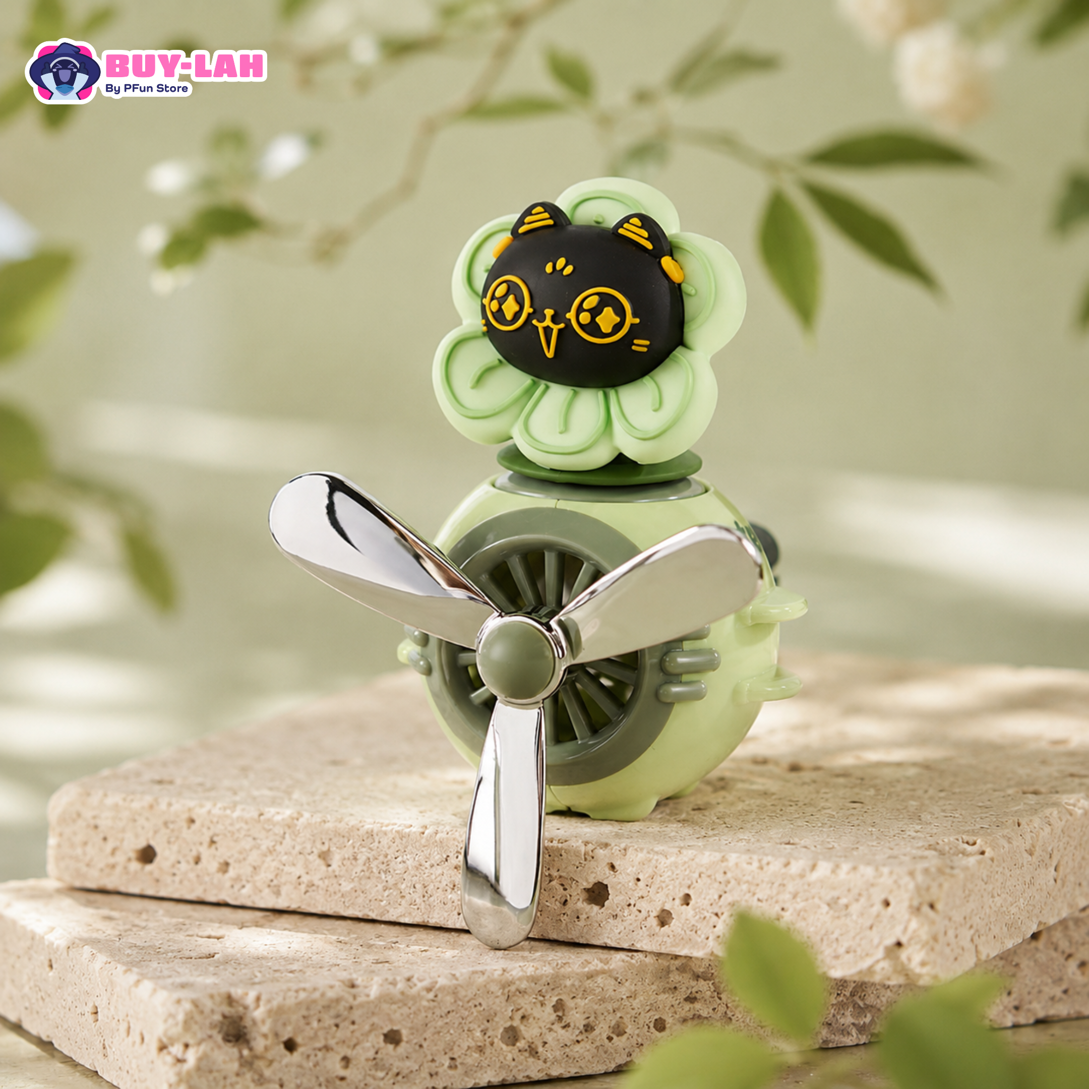 British Museum × Anderson's Cat — Mochi Cat Car Air Vent Aromatherapy Diffuser