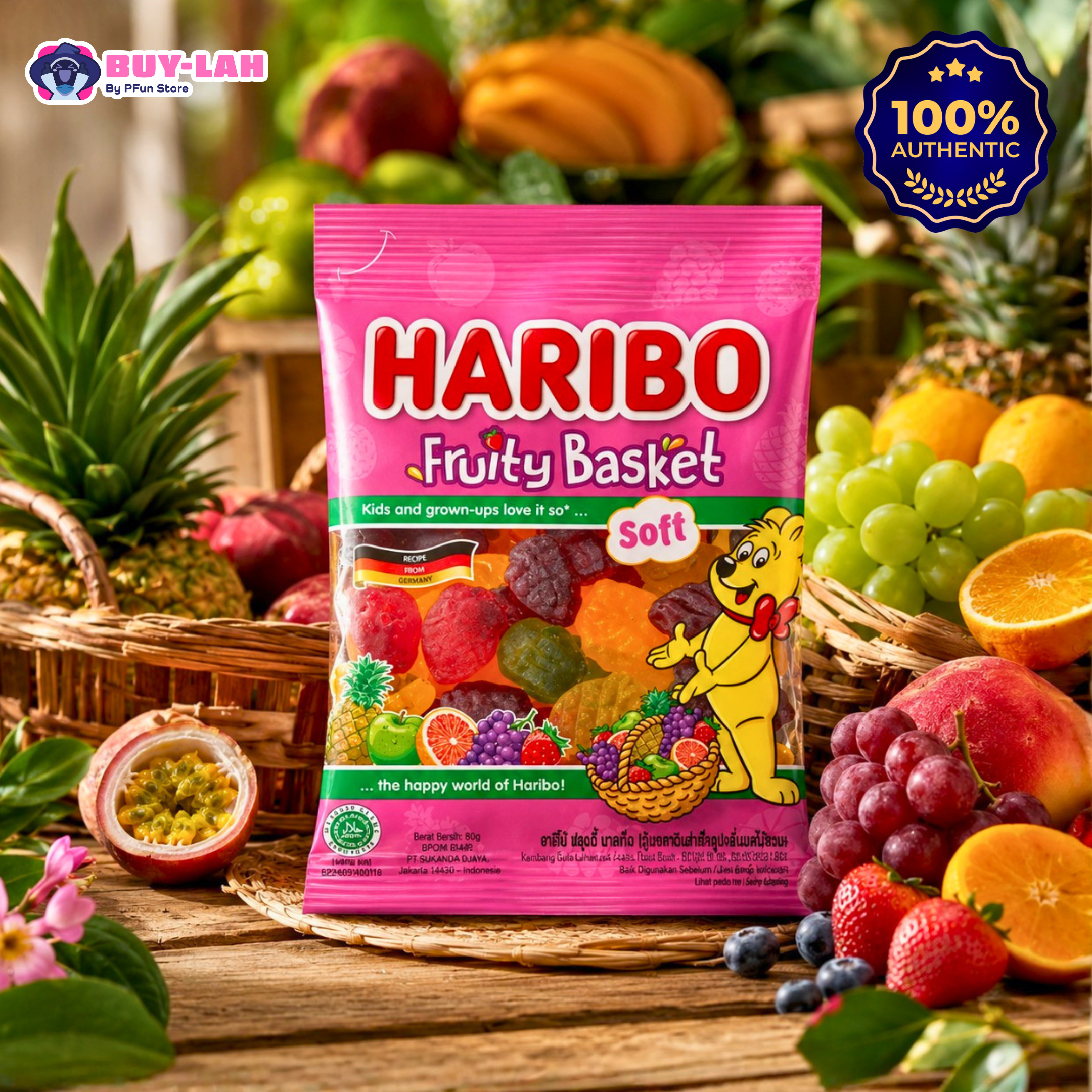  HARIBO Fruity Basket Gummy Candy — Fruity Mix