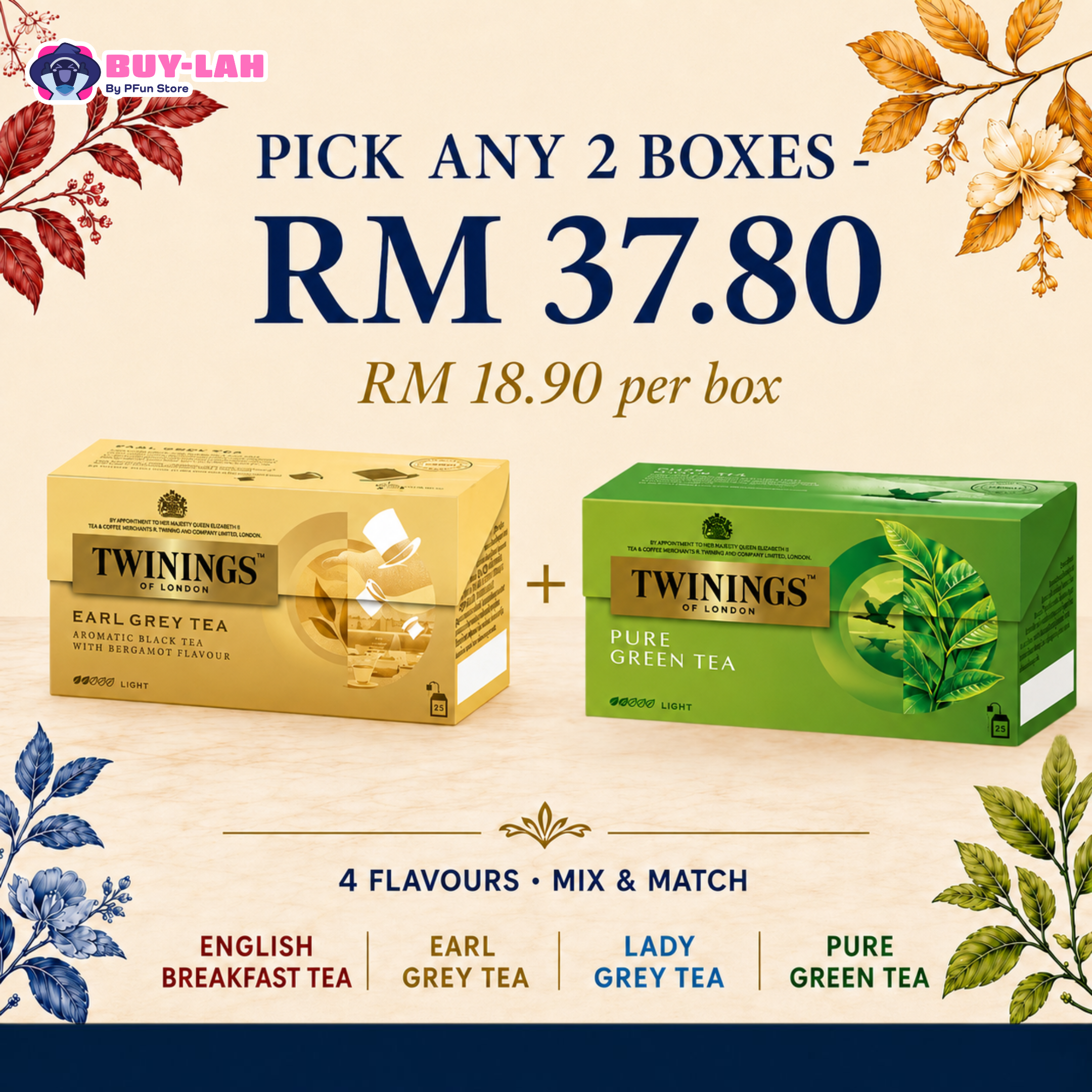  Twinings of London Tea (25 Tea Bags )