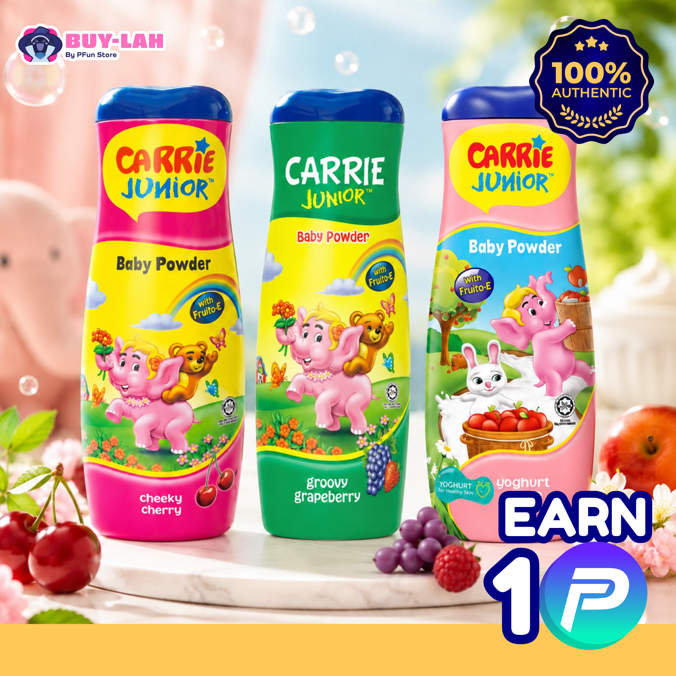 Carrie Junior Baby Powder 280g