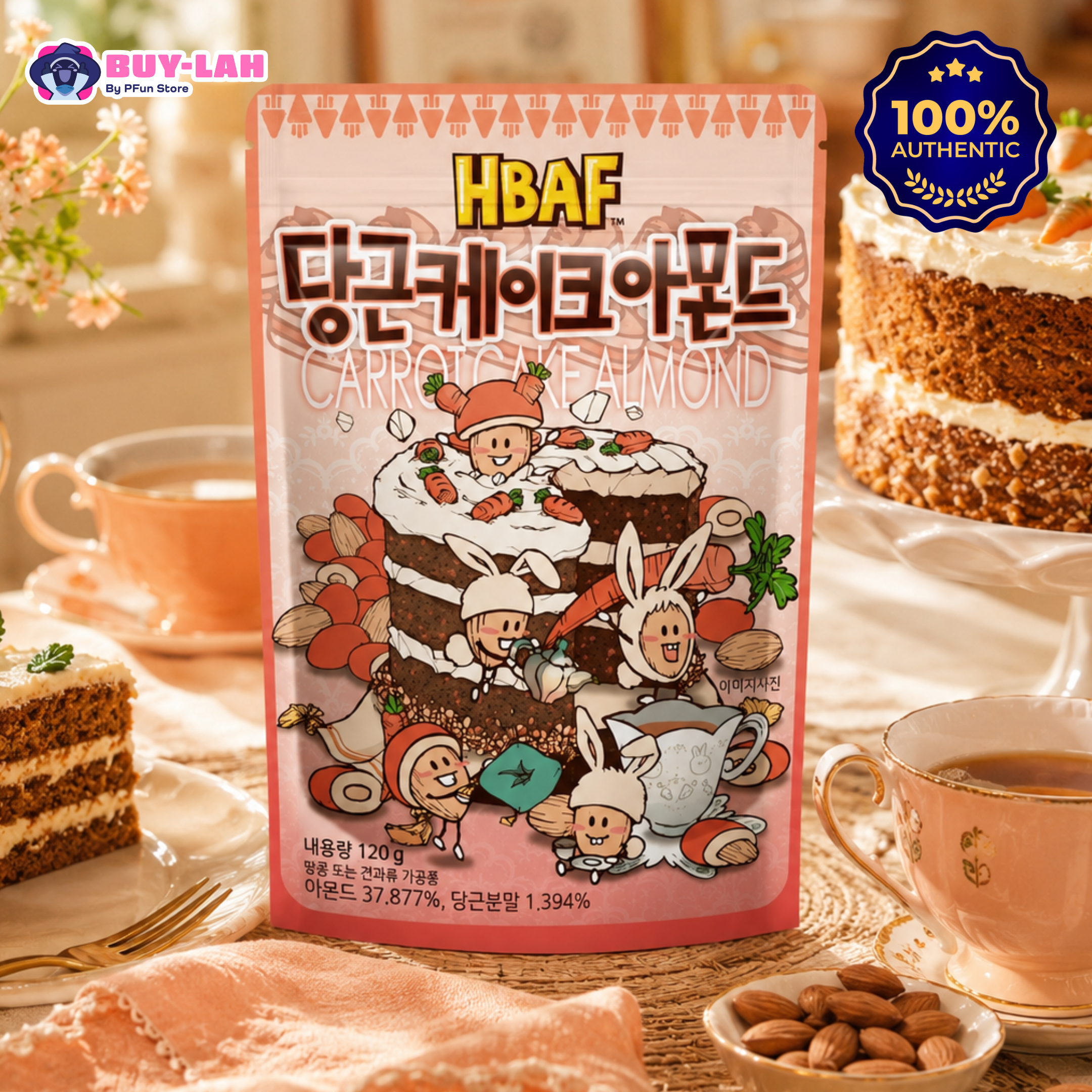 HBAF Carrot Cake Almond (120g)