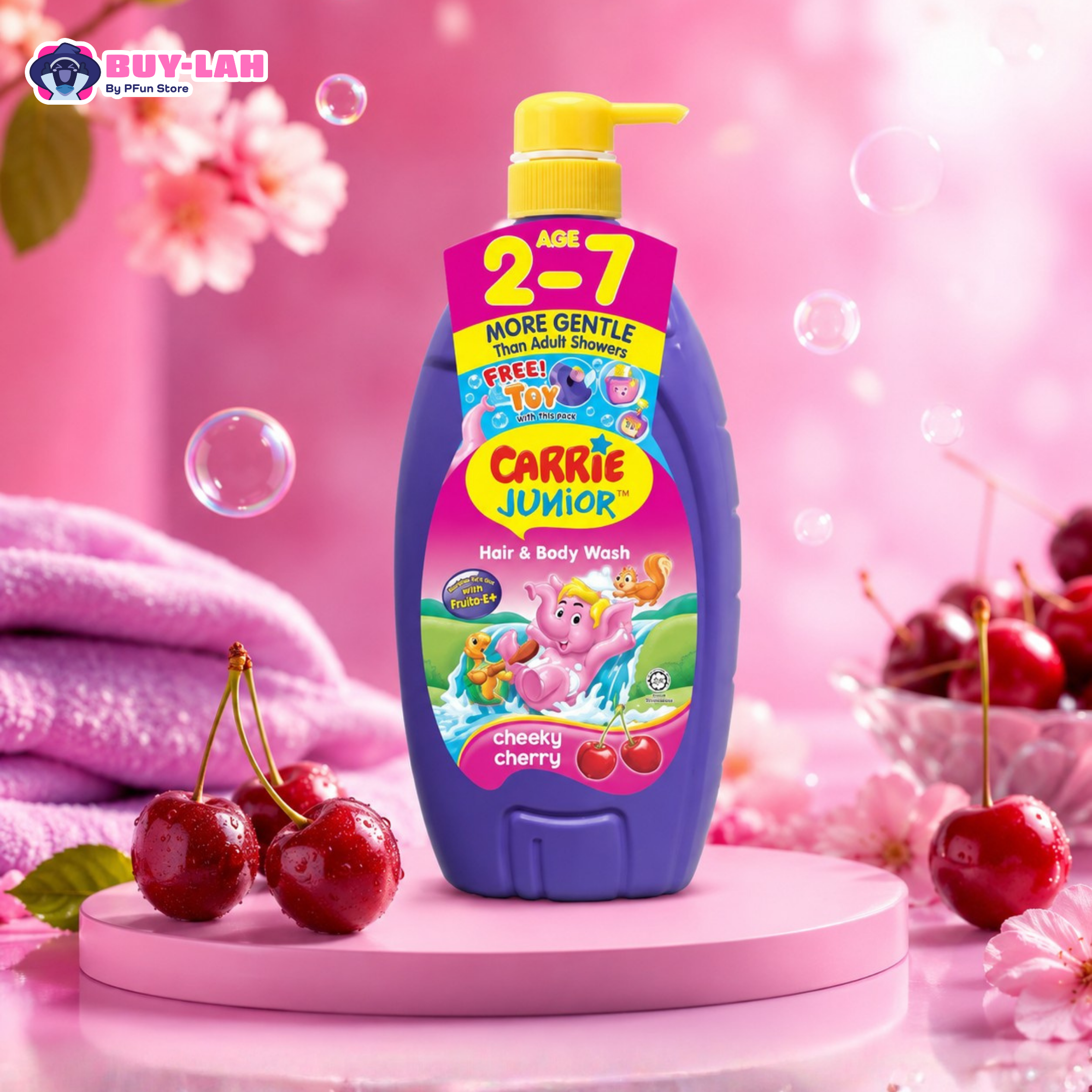 Carrie Junior Gentle Care Duo Set – 100g Big Bottle + 90g Travel Size
