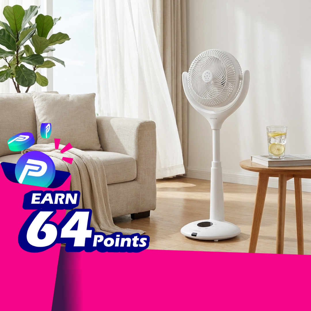 Japan Yohome 5D Dual-Blade Smart Air Circulation Fan PRO｜Voice Control & Air Purifying