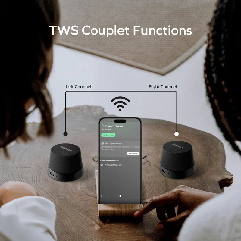 Dual-Sound Magnetic TWS Bundle (Momax) (5.5 RM1 Add-On Mega Deals)