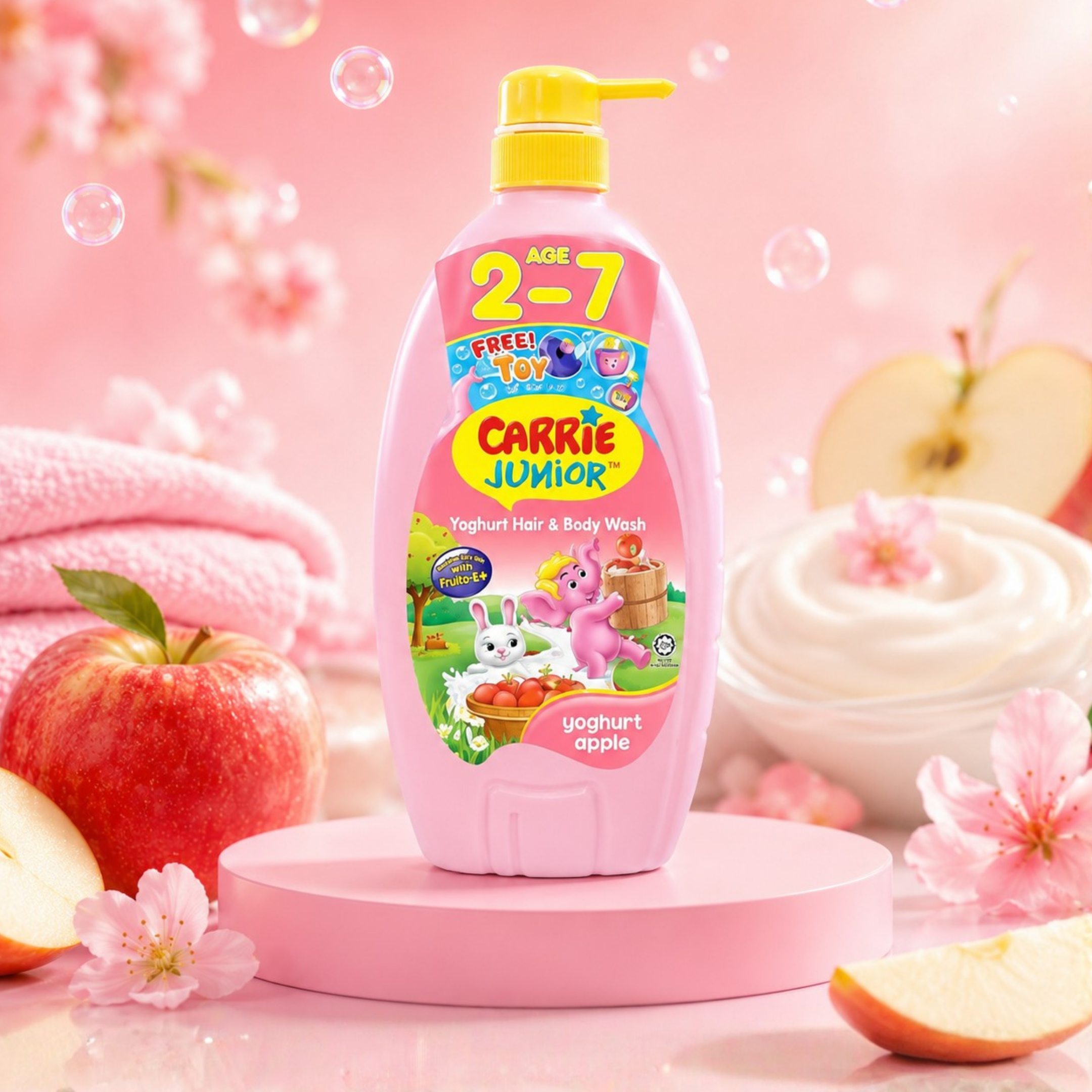 Carrie Junior Yoghurt Hair & Body Wash — Family Value (1000g)