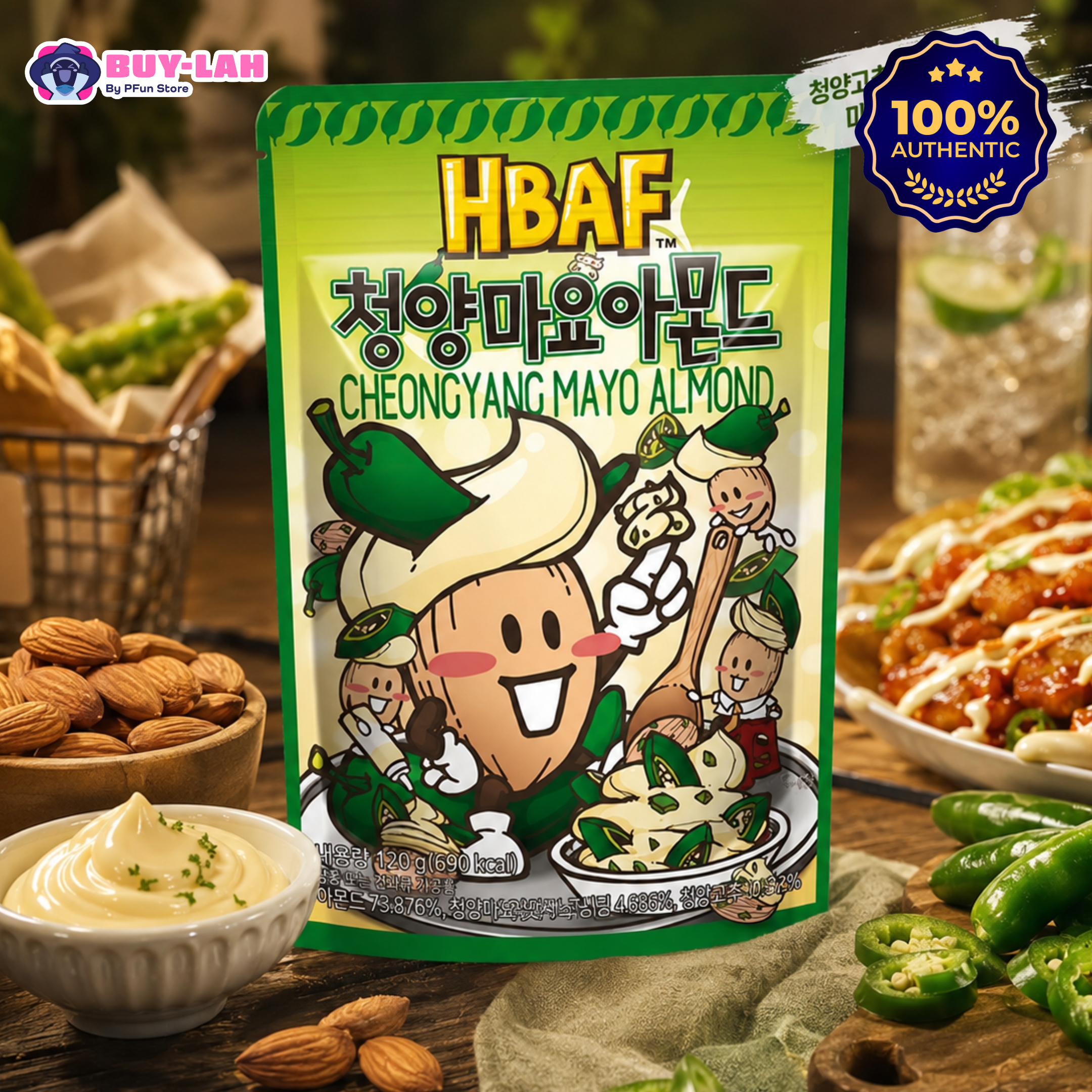 HBAF Cheongyang Mayo Almond (120g)